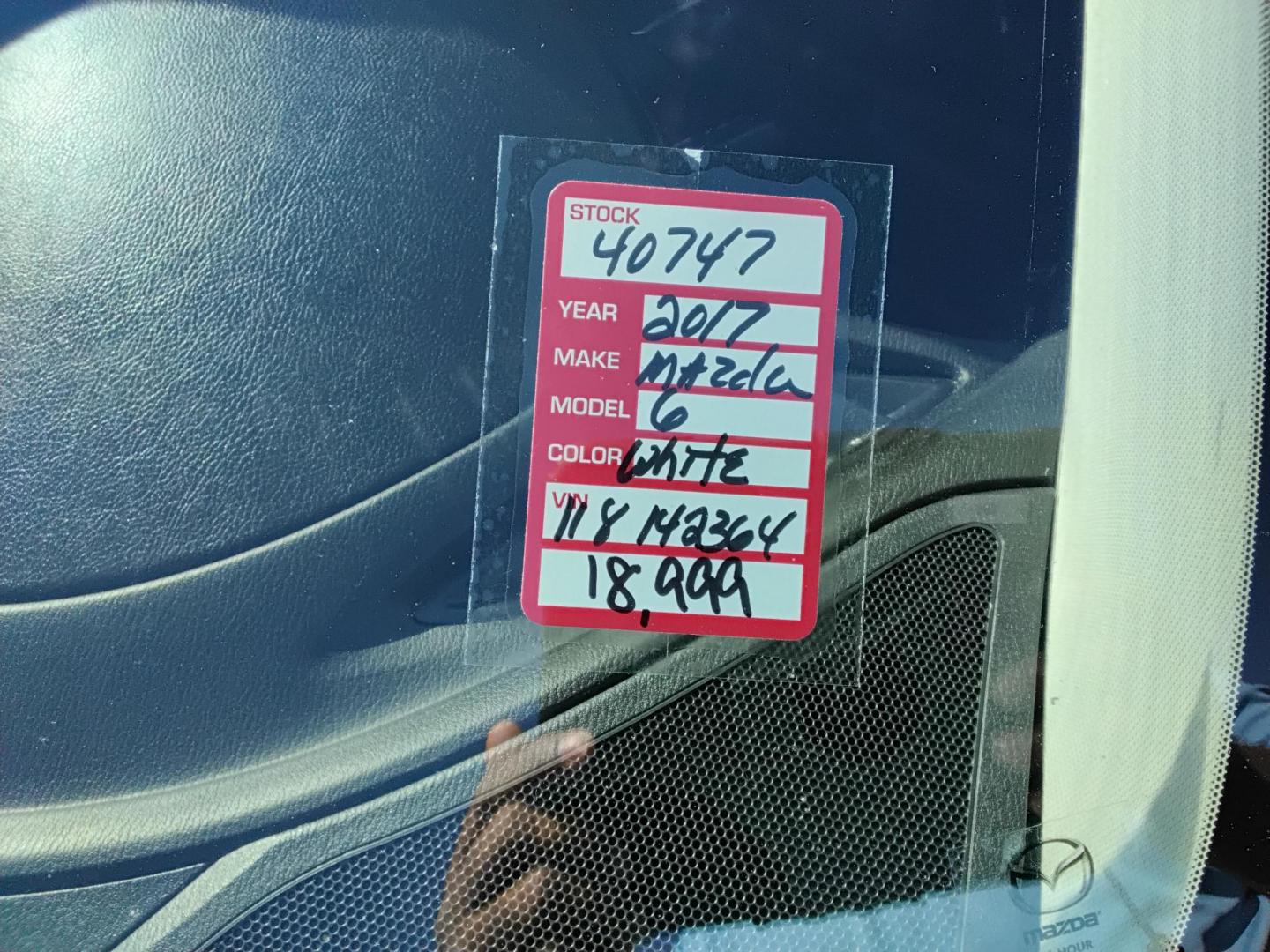 2017 White /Black Mazda Mazda6 i Touring AT (JM1GL1V53H1) with an 2.5L L4 DOHC 16V engine, 6A transmission, located at 6112 N Florida Avenue, Tampa, FL, 33604, (888) 521-5131, 27.954929, -82.459534 - 499$ down plus tax & tag. - Photo#17