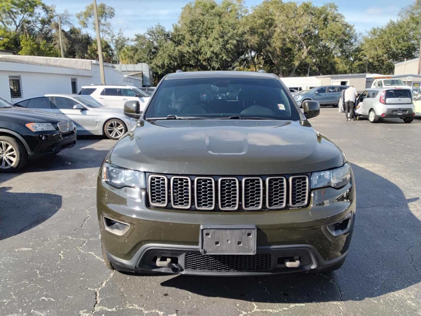 2016 GREEN /Black Jeep Grand Cherokee Laredo 4WD (1C4RJFAG6GC) with an 3.6L V6 DOHC 24V engine, 8A transmission, located at 6112 N Florida Avenue, Tampa, FL, 33604, (888) 521-5131, 27.954929, -82.459534 - $499 down plus tax & tag. - Photo#1