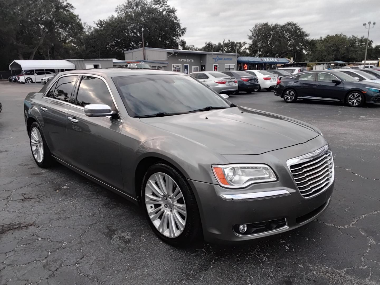 2012 GRAY /Black Chrysler 300 C RWD (2C3CCAETXCH) with an 5.7L V8 OHV 16V engine, 5-Speed Automatic transmission, located at 6112 N Florida Avenue, Tampa, FL, 33604, (888) 521-5131, 27.954929, -82.459534 - $499 DOWN PLUS TAX & TAG. - Photo#3