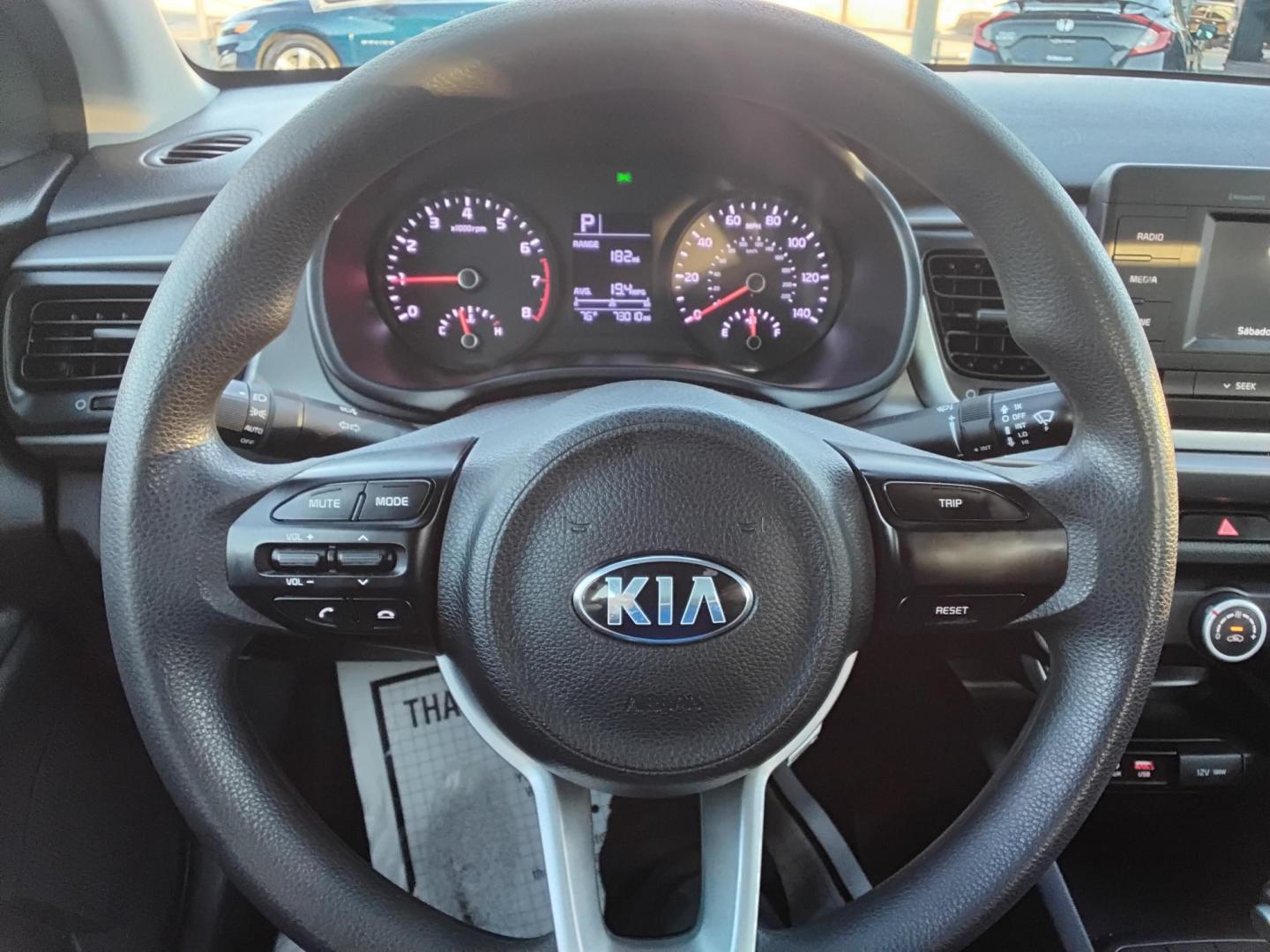 2019 White /Grey Kia Rio LX (3KPA24AB6KE) with an 1.6L L4 DOHC 16V engine, 6A transmission, located at 6112 N Florida Avenue, Tampa, FL, 33604, (888) 521-5131, 27.954929, -82.459534 - $499 DOWN PLUS TAX & TAG. - Photo#8