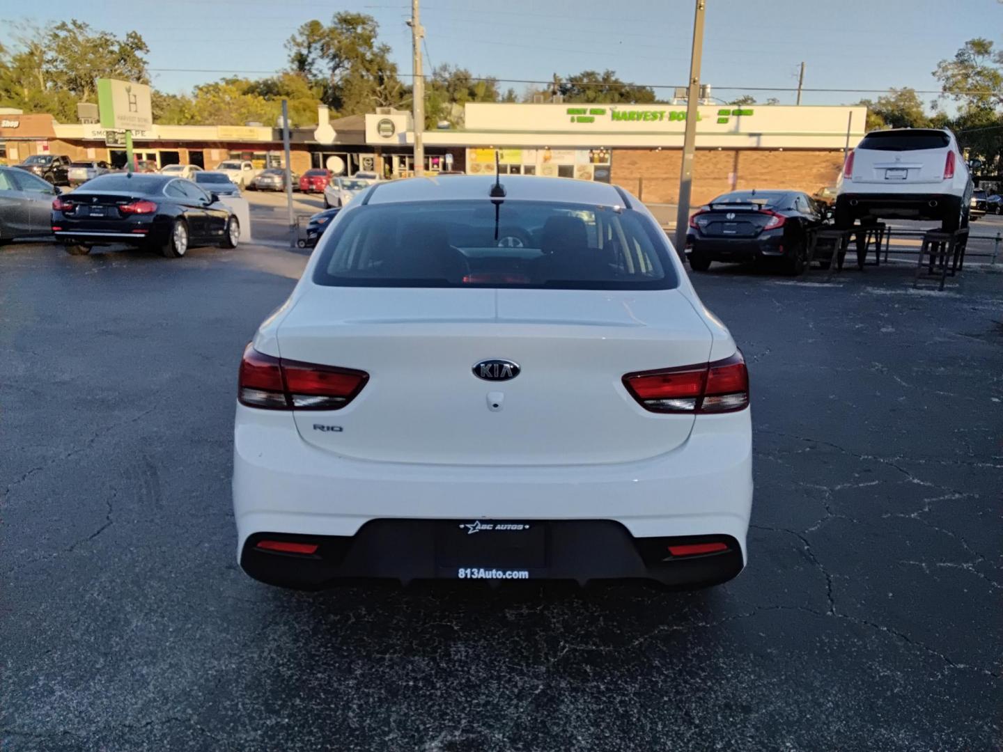 2019 White /Grey Kia Rio LX (3KPA24AB6KE) with an 1.6L L4 DOHC 16V engine, 6A transmission, located at 6112 N Florida Avenue, Tampa, FL, 33604, (888) 521-5131, 27.954929, -82.459534 - $499 DOWN PLUS TAX & TAG. - Photo#6