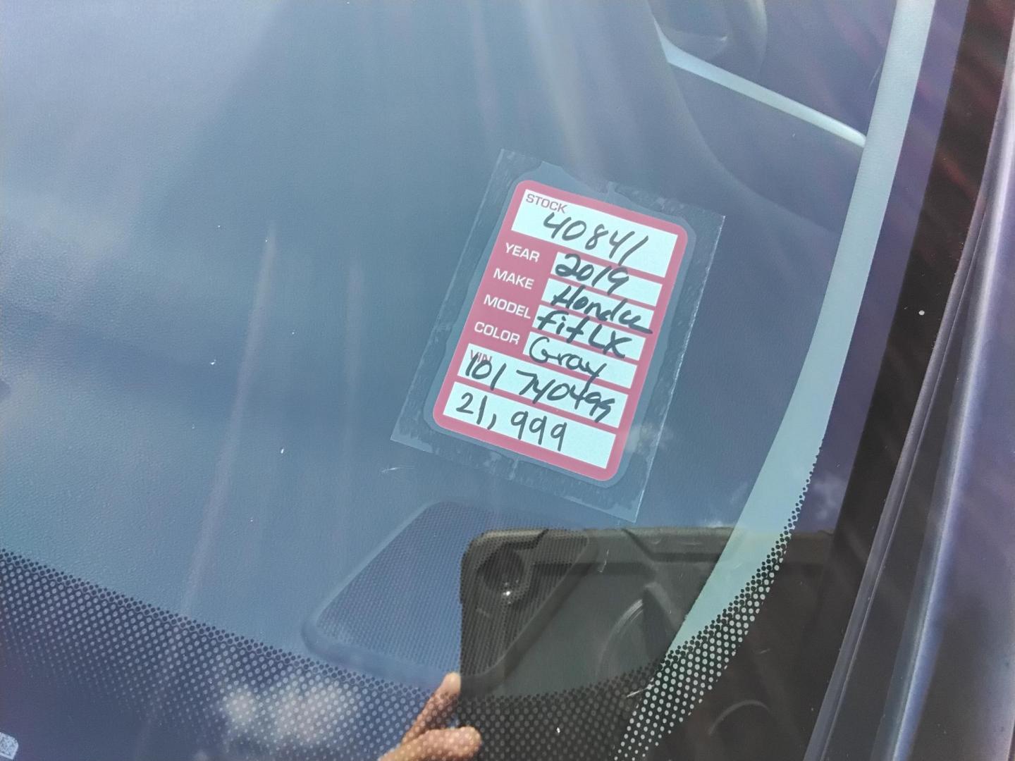 2019 GRAY /Grey Honda Fit LX CVT (3HGGK5H42KM) with an 1.5L L4 SOHC 16V engine, CVT transmission, located at 6112 N Florida Avenue, Tampa, FL, 33604, (888) 521-5131, 27.954929, -82.459534 - $499 DOWN PLUS TAX & TAG. - Photo#12