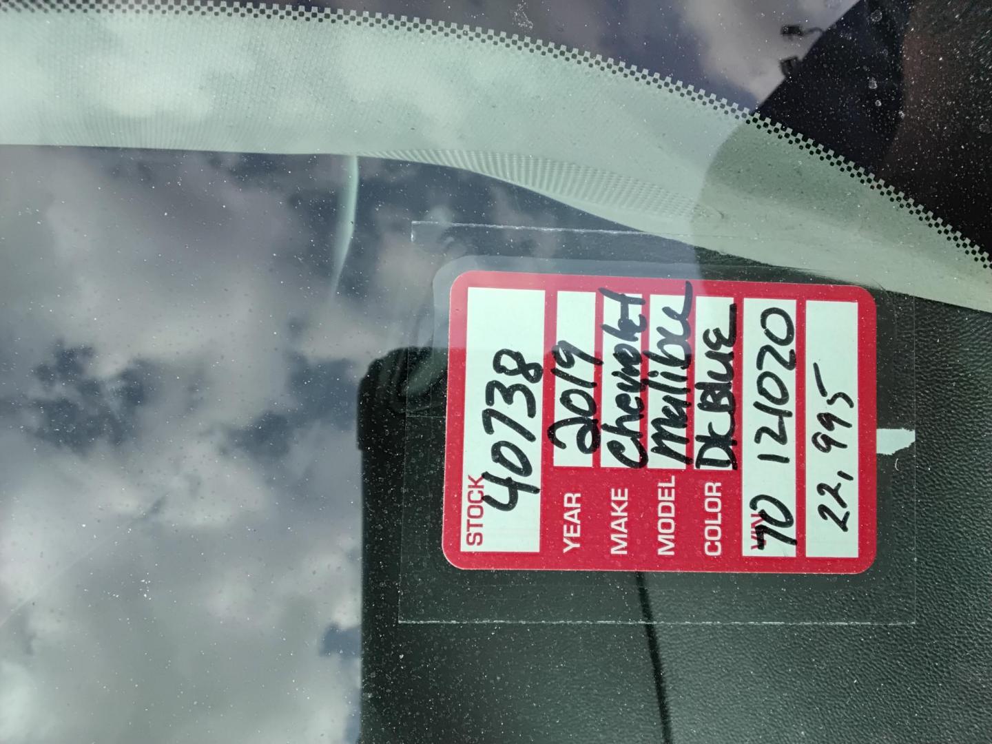 2019 DK BLUE /Grey Chevrolet Malibu LS (1G1ZB5ST8KF) with an 1.5L L4 DOHC 16V engine, 6A transmission, located at 6112 N Florida Avenue, Tampa, FL, 33604, (888) 521-5131, 27.954929, -82.459534 - $499 down plus tax & tag. - Photo#15