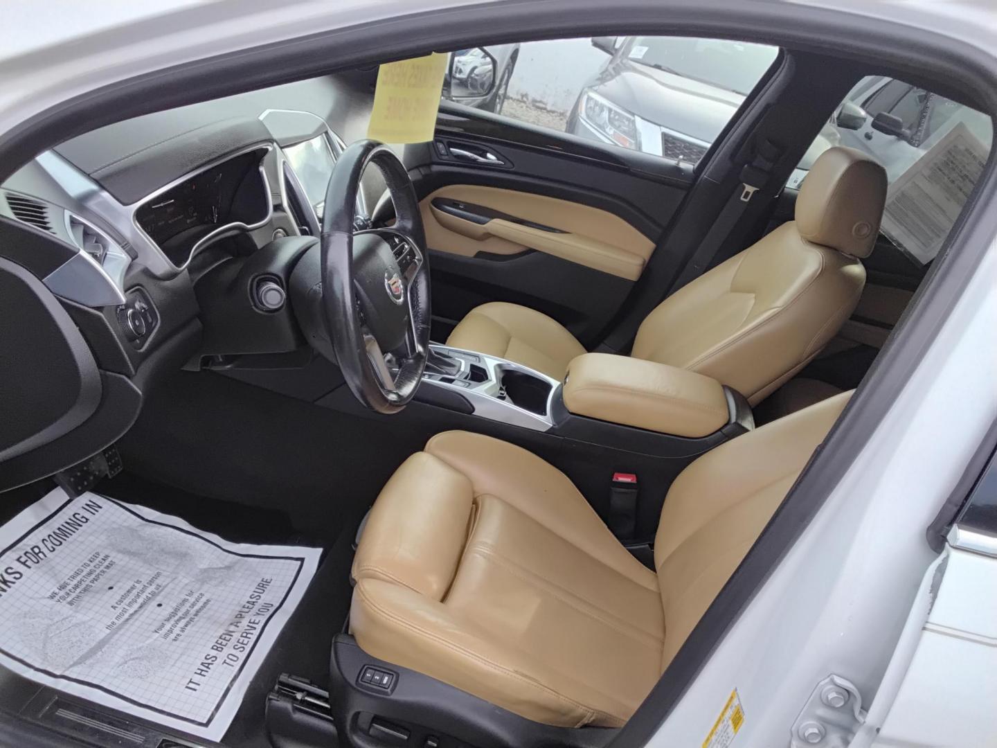 2014 White /Beige Cadillac SRX Performance Collection FWD (3GYFNCE31ES) with an 3.6L V6 DOHC 24V FFV engine, 6-Speed Automatic transmission, located at 6112 N Florida Avenue, Tampa, FL, 33604, (888) 521-5131, 27.954929, -82.459534 - $499 DOWN PLUS TAX & TAG. - Photo#11