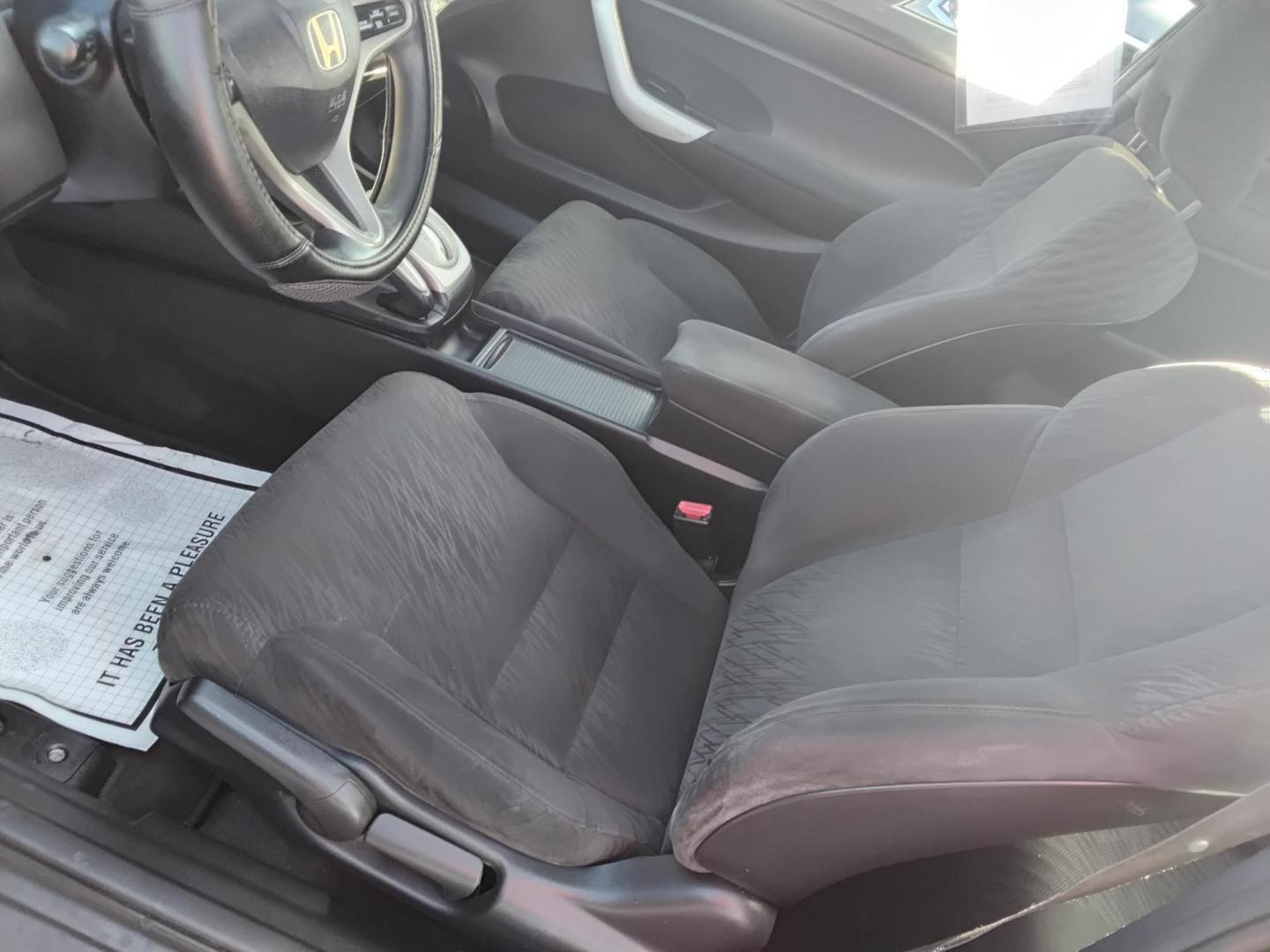 2010 BLACK /Grey Honda Civic EX Coupe 5-Speed AT (2HGFG1B89AH) with an 1.8L L4 SOHC 16V engine, 5-Speed Automatic transmission, located at 6112 N Florida Avenue, Tampa, FL, 33604, (888) 521-5131, 27.954929, -82.459534 - $499 DOWN PLUS TAX & TAG. - Photo#9