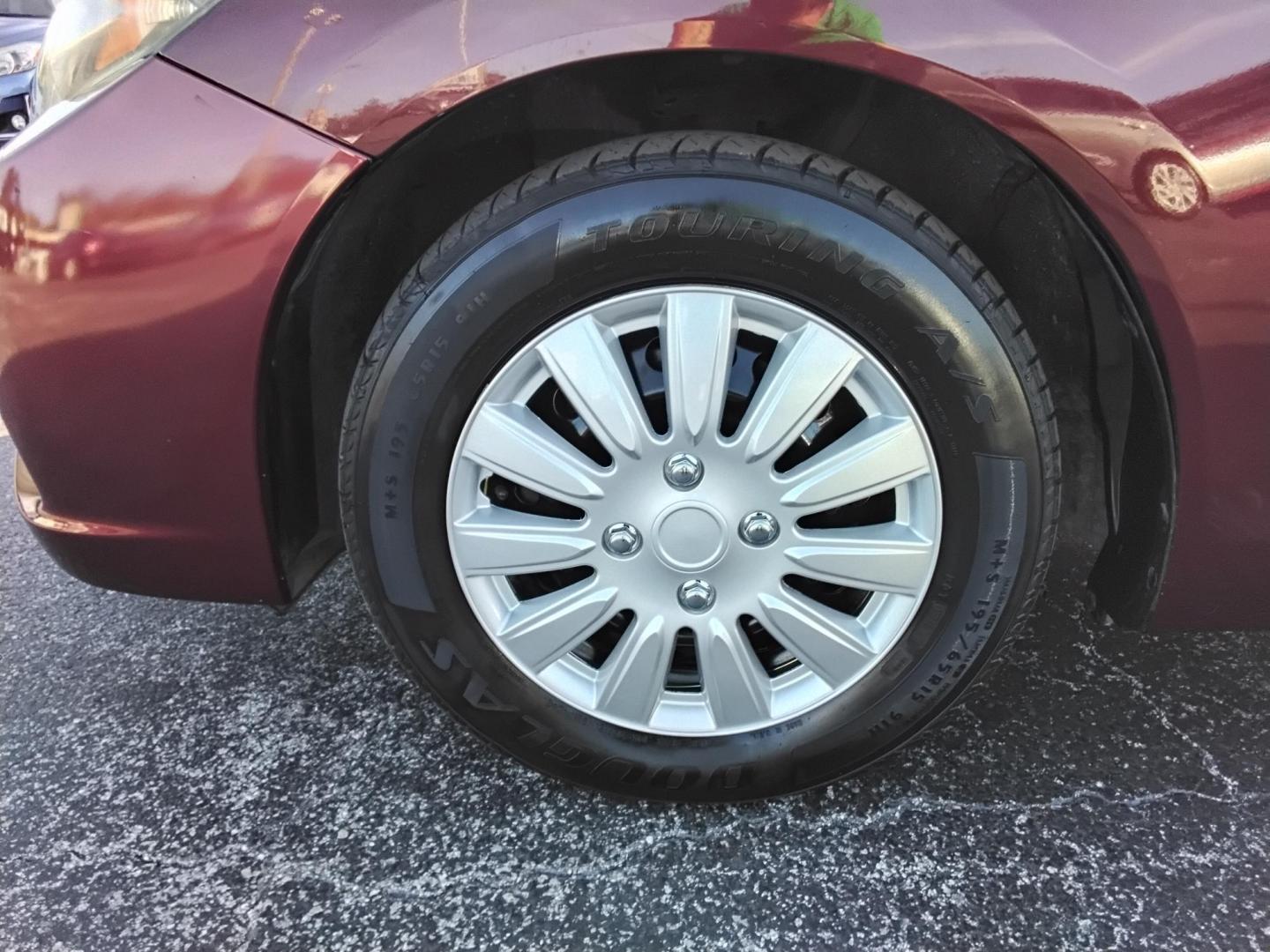 2015 RED /Beige Honda Civic LX Sedan CVT (19XFB2F57FE) with an 1.8L L4 SOHC 16V engine, Continuously Variable Transmission transmission, located at 6112 N Florida Avenue, Tampa, FL, 33604, (888) 521-5131, 27.954929, -82.459534 - $499 DOWN PLUS TAX & TAG. - Photo#8