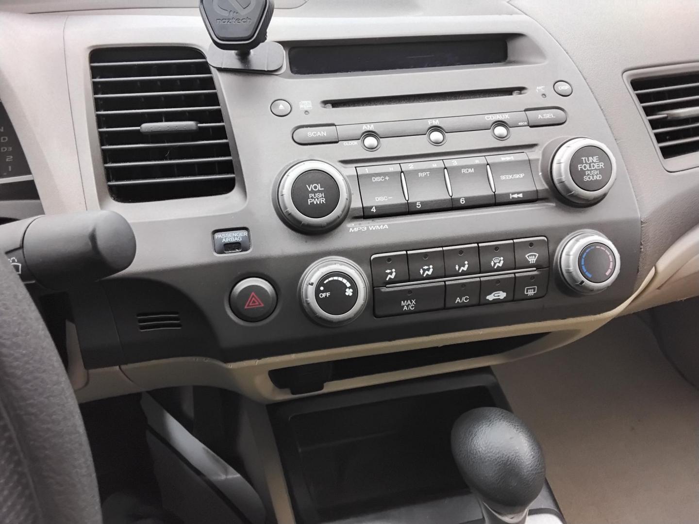 2007 White /Beige Honda Civic LX Coupe AT (2HGFG12697H) with an 1.8L L4 SOHC 16V engine, 5-Speed Automatic Overdrive transmission, located at 6112 N Florida Avenue, Tampa, FL, 33604, (888) 521-5131, 27.954929, -82.459534 - $499 down plus tax & tag. - Photo#12