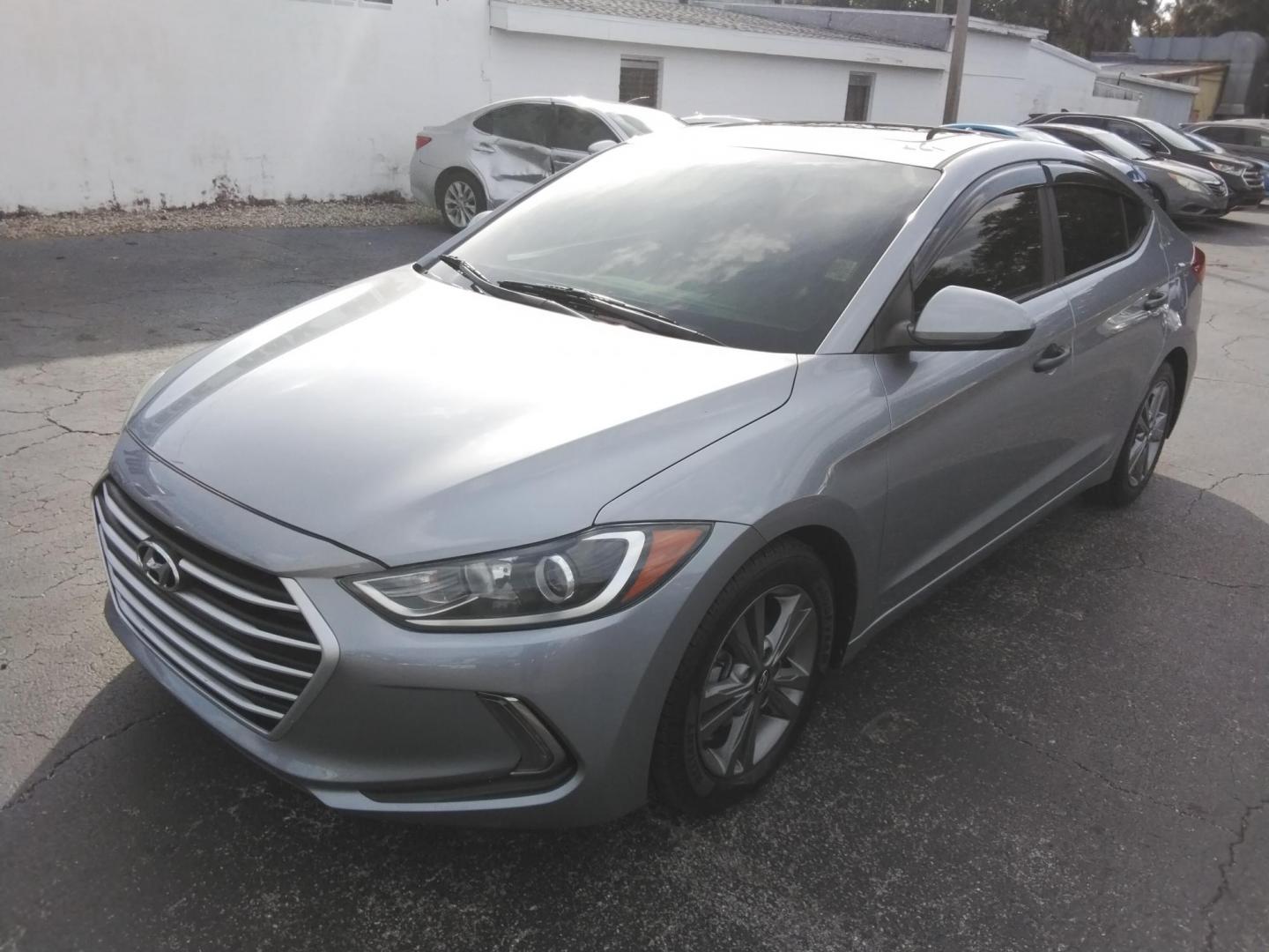 2017 GRAY /Grey Hyundai Elantra Limited (5NPD84LF8HH) with an 1.8L L4 DOHC 16V engine, 6A transmission, located at 6112 N Florida Avenue, Tampa, FL, 33604, (888) 521-5131, 27.954929, -82.459534 - $499 down plus tax & tag. - Photo#2