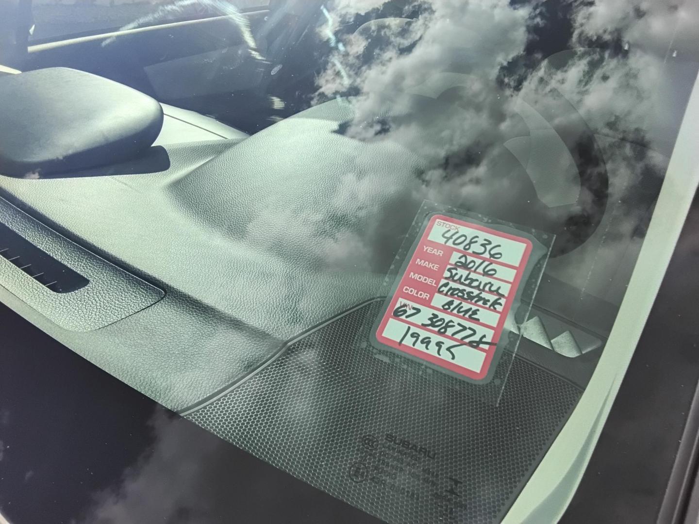 2016 BLUE /White Subaru XV Crosstrek 2.0i Premium CVT (JF2GPABC8G8) with an 2.0L L4 DOHC 16V engine, CVT transmission, located at 6112 N Florida Avenue, Tampa, FL, 33604, (888) 521-5131, 27.954929, -82.459534 - $499 down plus tax & tag. - Photo#13