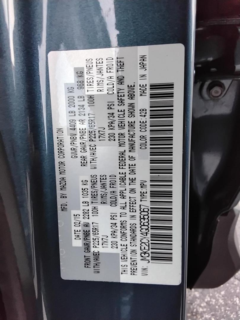 2016 BLUE /Grey Mazda CX-5 Touring (JM3KE2CY4G0) with an 2.5L L4 DOHC 16V engine, 6-Speed Automatic transmission, located at 6112 N Florida Avenue, Tampa, FL, 33604, (888) 521-5131, 27.954929, -82.459534 - $499 down plus tax & tag. - Photo#23