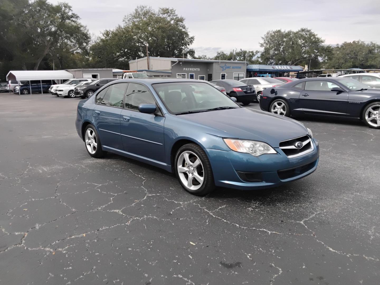 2009 BLUE /Beige Subaru Legacy 2.5i (4S3BL616397) with an 2.5L H4 SOHC 16V engine, located at 6112 N Florida Avenue, Tampa, FL, 33604, (888) 521-5131, 27.954929, -82.459534 - $499 DOWN PLUS TAX $ TAG. - Photo#3