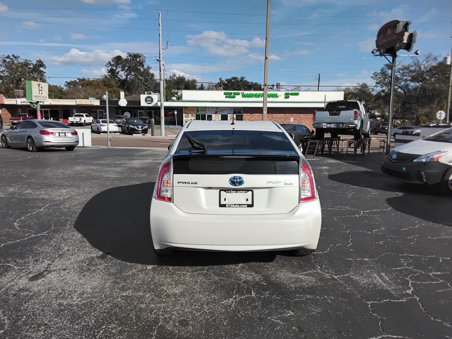 2015 White /Beige Toyota Prius Four (JTDKN3DU6F0) with an 1.8L L4 DOHC 16V HYBRID engine, Continuously Variable Transmission transmission, located at 6112 N Florida Avenue, Tampa, FL, 33604, (888) 521-5131, 27.954929, -82.459534 - $499 down plus tax & tag. - Photo#5