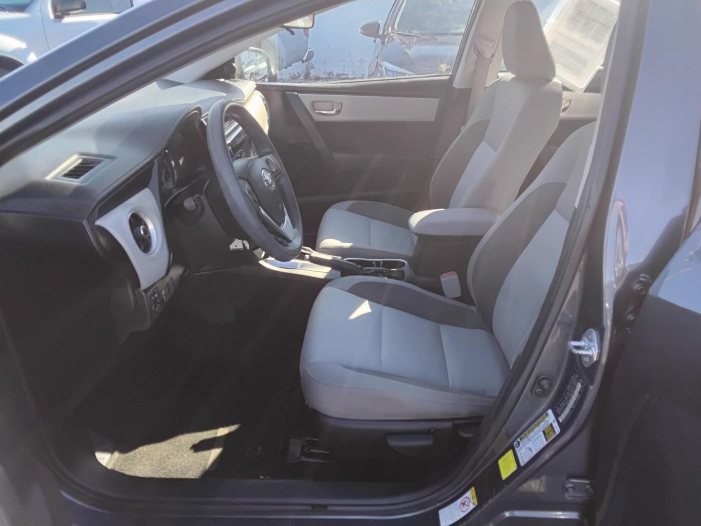 2017 GRAY /grey Toyota Corolla L CVT (2T1BURHE1HC) with an 1.8L L4 DOHC 16V engine, CVT transmission, located at 6112 N Florida Avenue, Tampa, FL, 33604, (888) 521-5131, 27.954929, -82.459534 - $499 down plus tax & tag. - Photo#8
