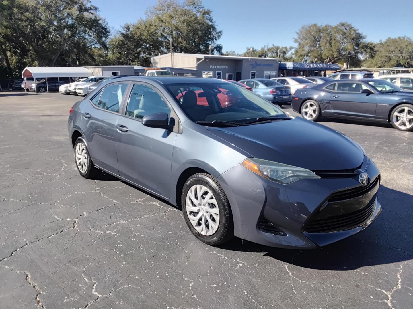 2017 GRAY /grey Toyota Corolla L CVT (2T1BURHE1HC) with an 1.8L L4 DOHC 16V engine, CVT transmission, located at 6112 N Florida Avenue, Tampa, FL, 33604, (888) 521-5131, 27.954929, -82.459534 - $499 down plus tax & tag. - Photo#4