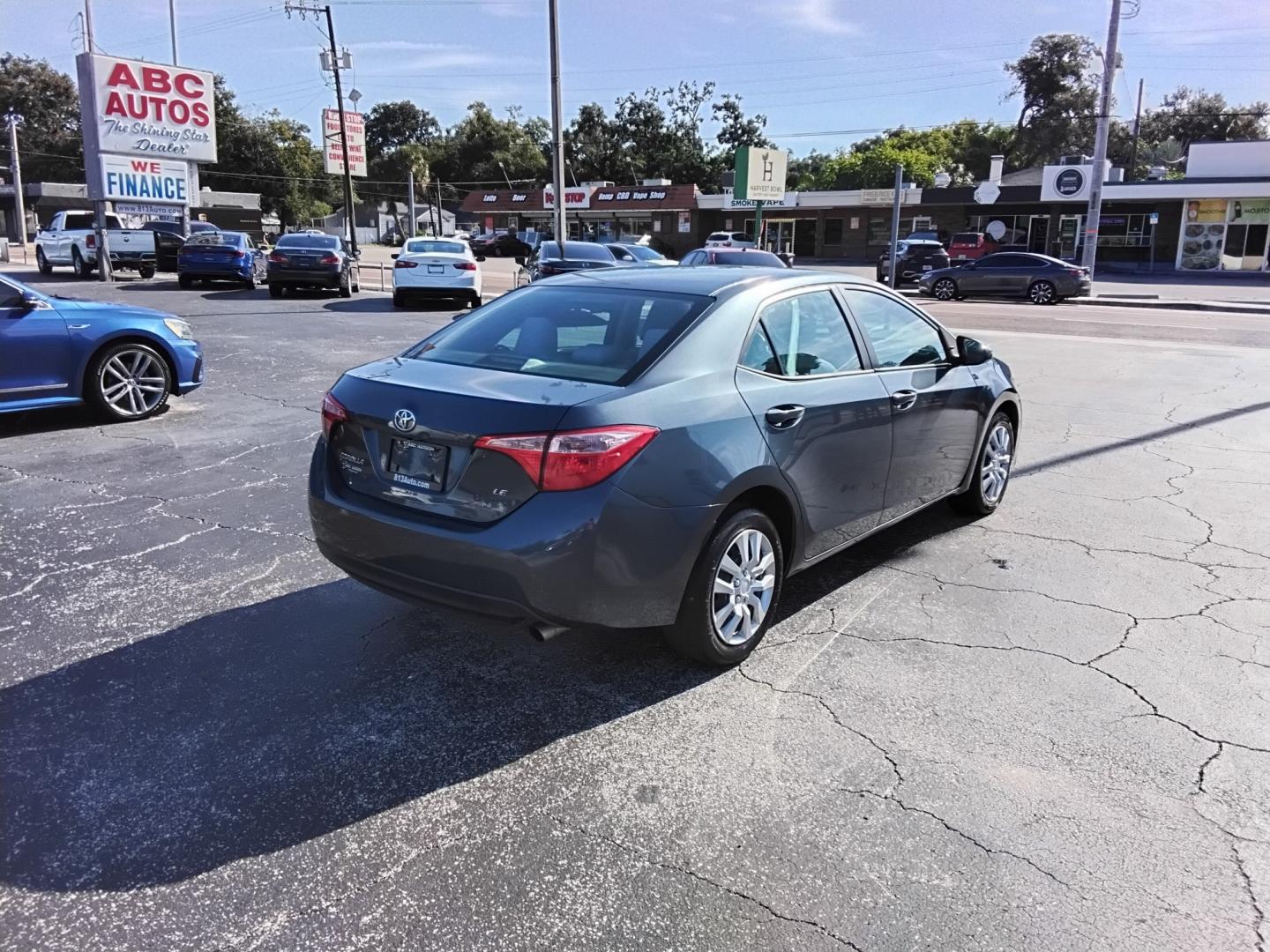2017 GRAY /grey Toyota Corolla L CVT (2T1BURHE1HC) with an 1.8L L4 DOHC 16V engine, CVT transmission, located at 6112 N Florida Avenue, Tampa, FL, 33604, (888) 521-5131, 27.954929, -82.459534 - $499 down plus tax & tag.- Photo#6