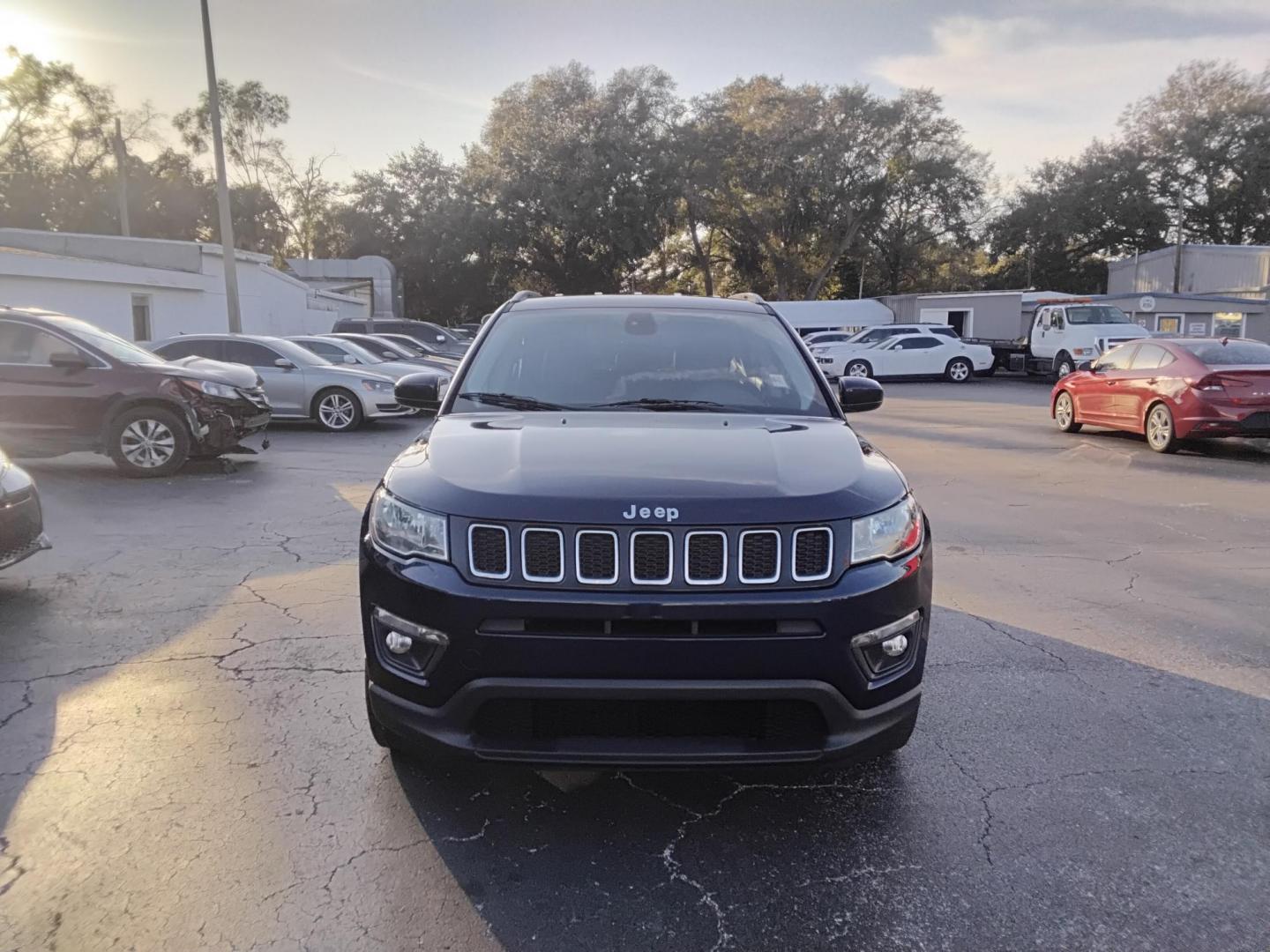 2017 BLACK /Black Jeep Compass Sport FWD (3C4NJCBB8HT) with an 2.4L L4 DOHC 16V engine, located at 6112 N Florida Avenue, Tampa, FL, 33604, (888) 521-5131, 27.954929, -82.459534 - $499 down plus tax & tag. - Photo#1