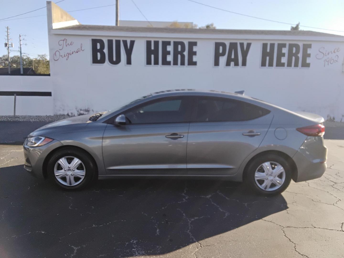 2017 GRAY /Beige Hyundai Elantra SE 6AT (KMHD74LF1HU) with an 1.8L L4 DOHC 16V engine, 6A transmission, located at 6112 N Florida Avenue, Tampa, FL, 33604, (888) 521-5131, 27.954929, -82.459534 - $499 down plus tax & tag. - Photo#0