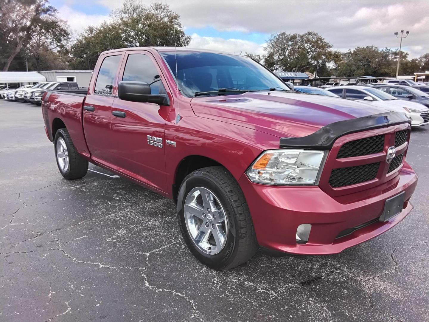 2013 RED /Grey RAM 1500 Tradesman Quad Cab 2WD (1C6RR6FT0DS) with an 5.7L V8 OHV 16V engine, 6-Speed Automatic transmission, located at 6112 N Florida Avenue, Tampa, FL, 33604, (888) 521-5131, 27.954929, -82.459534 - $499 DOWN PLUS TAX & TAG. - Photo#5
