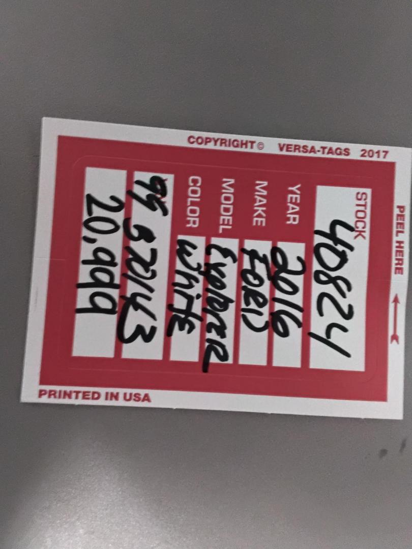 2016 White /Beige Ford Explorer Base FWD (1FM5K7B82GG) with an 3.5L V6 DOHC 24V engine, 6A transmission, located at 6112 N Florida Avenue, Tampa, FL, 33604, (888) 521-5131, 27.954929, -82.459534 - $499 down plus tax & tag. - Photo#11