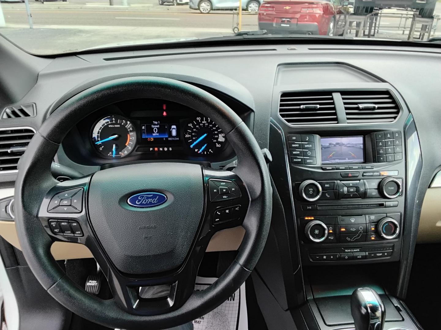 2016 White /Beige Ford Explorer Base FWD (1FM5K7B82GG) with an 3.5L V6 DOHC 24V engine, 6A transmission, located at 6112 N Florida Avenue, Tampa, FL, 33604, (888) 521-5131, 27.954929, -82.459534 - $499 down plus tax & tag. - Photo#5