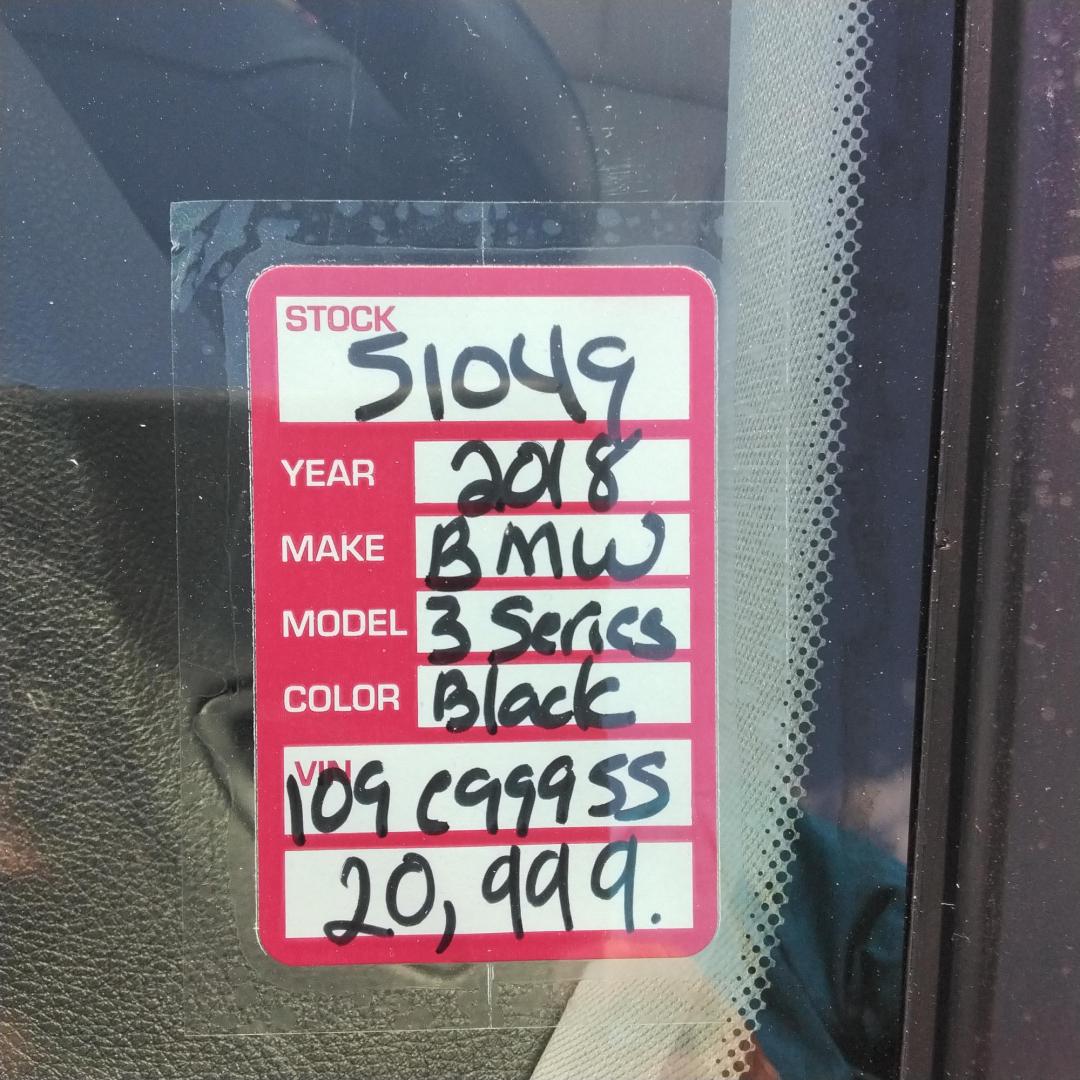 2018 BLACK /Beige BMW 3-Series 320i Sedan (WBA8A9C58JA) with an 2.0L L4 DOHC 16V engine, 8A transmission, located at 6112 N Florida Avenue, Tampa, FL, 33604, (888) 521-5131, 27.954929, -82.459534 - $499 DOWN PLUS TAX & TAG. - Photo#25