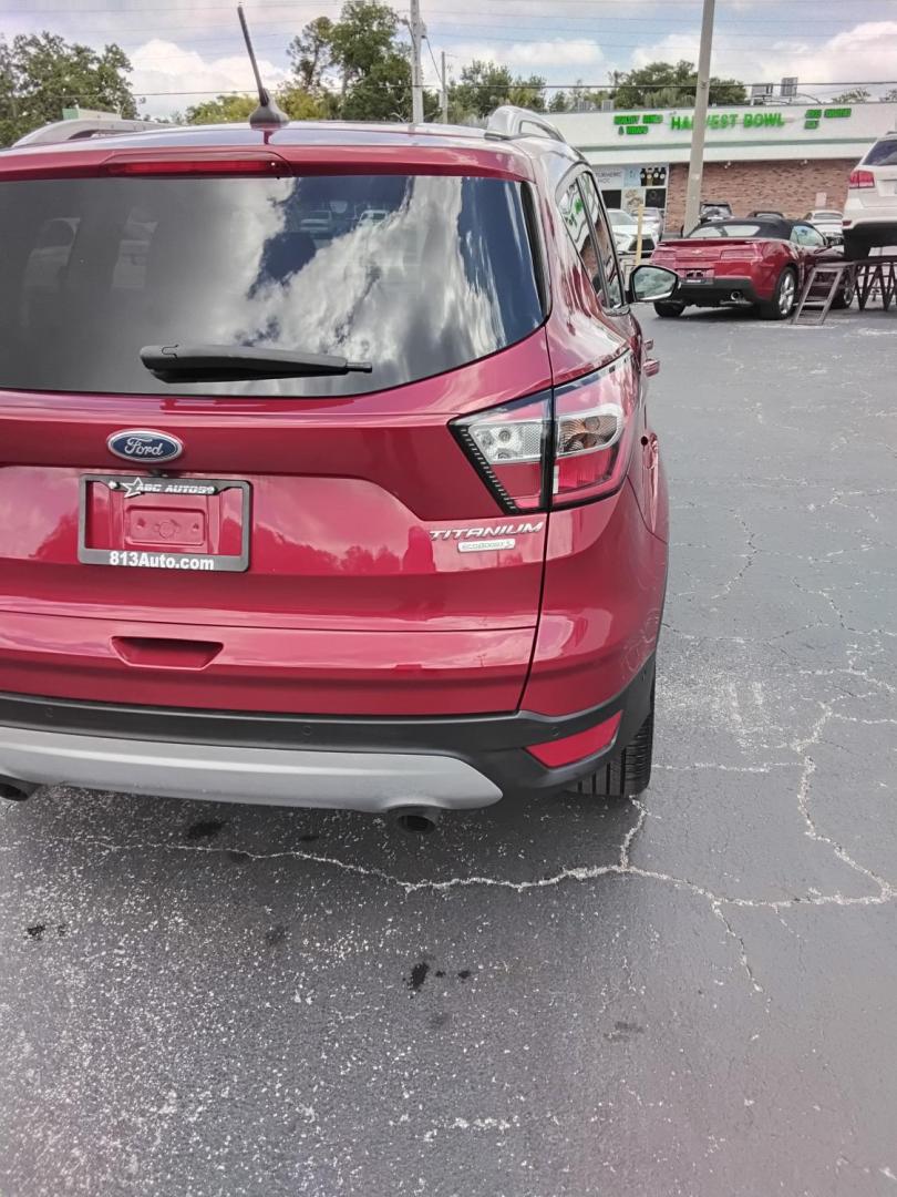 2018 RED /Beige Ford Escape Titanium FWD (1FMCU0J93JU) with an 2.0L L4 DOHC 16V engine, 6A transmission, located at 6112 N Florida Avenue, Tampa, FL, 33604, (888) 521-5131, 27.954929, -82.459534 - $499 DOWN PLUS TAX & TAG. - Photo#12