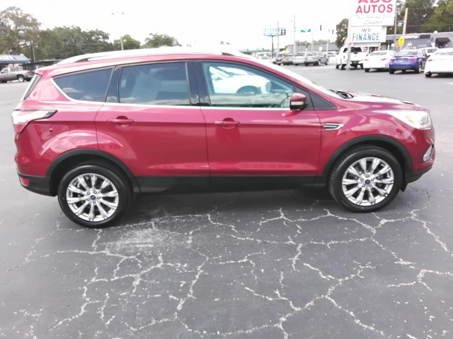 2018 RED /Beige Ford Escape Titanium FWD (1FMCU0J93JU) with an 2.0L L4 DOHC 16V engine, 6A transmission, located at 6112 N Florida Avenue, Tampa, FL, 33604, (888) 521-5131, 27.954929, -82.459534 - $499 DOWN PLUS TAX & TAG. - Photo#7