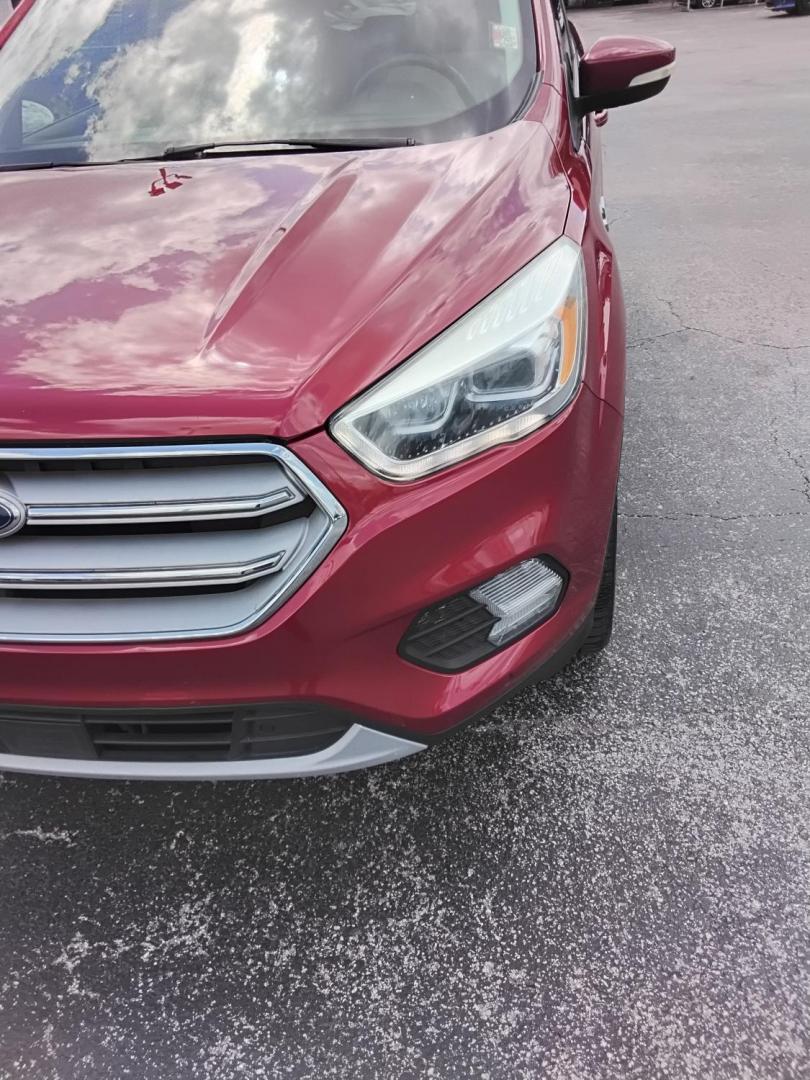 2018 RED /Beige Ford Escape Titanium FWD (1FMCU0J93JU) with an 2.0L L4 DOHC 16V engine, 6A transmission, located at 6112 N Florida Avenue, Tampa, FL, 33604, (888) 521-5131, 27.954929, -82.459534 - $499 DOWN PLUS TAX & TAG. - Photo#5