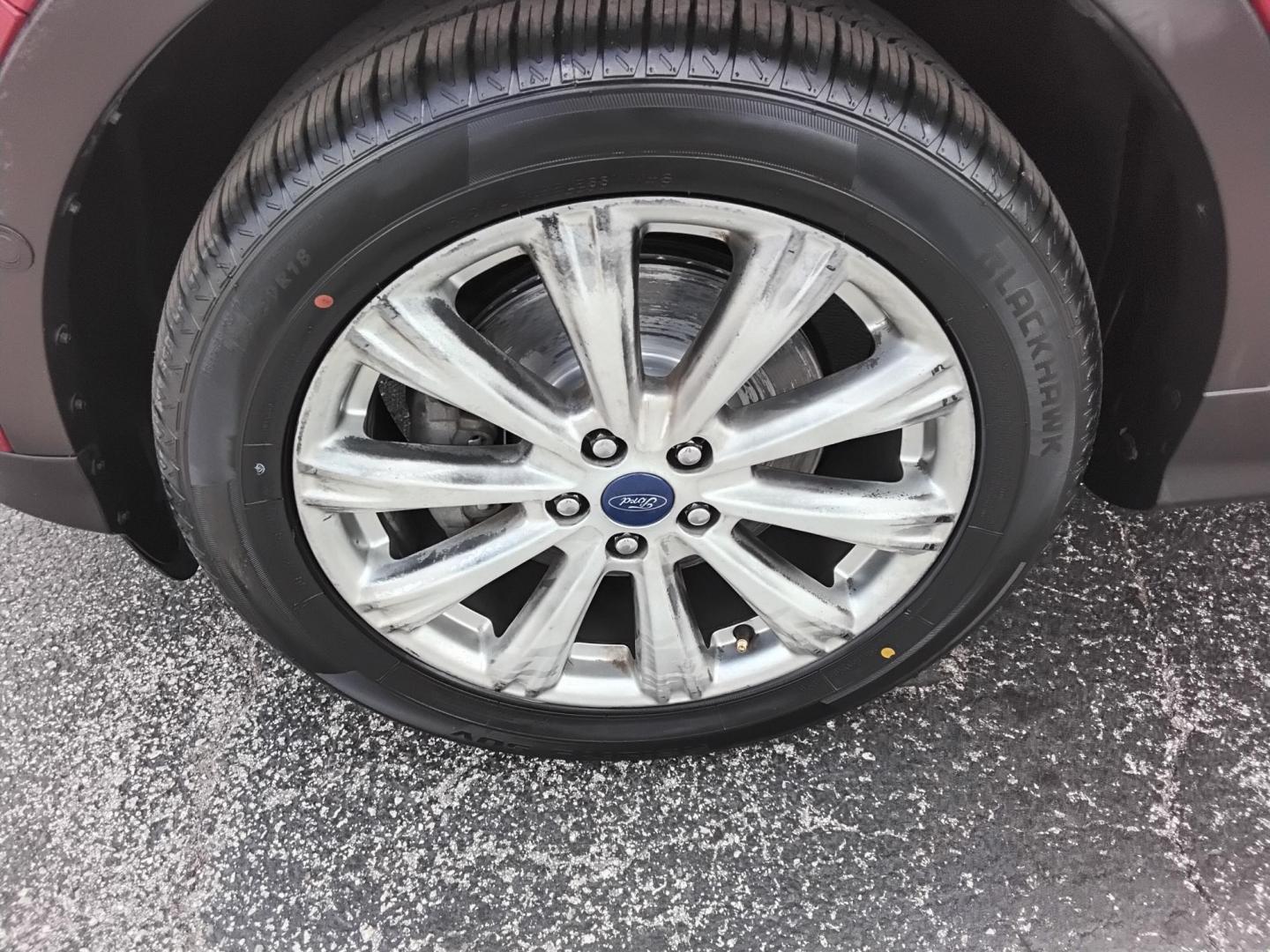 2018 RED /Beige Ford Escape Titanium FWD (1FMCU0J93JU) with an 2.0L L4 DOHC 16V engine, 6A transmission, located at 6112 N Florida Avenue, Tampa, FL, 33604, (888) 521-5131, 27.954929, -82.459534 - $499 DOWN PLUS TAX & TAG. - Photo#23