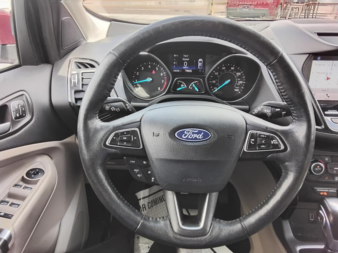 2018 RED /Beige Ford Escape Titanium FWD (1FMCU0J93JU) with an 2.0L L4 DOHC 16V engine, 6A transmission, located at 6112 N Florida Avenue, Tampa, FL, 33604, (888) 521-5131, 27.954929, -82.459534 - $499 DOWN PLUS TAX & TAG. - Photo#15