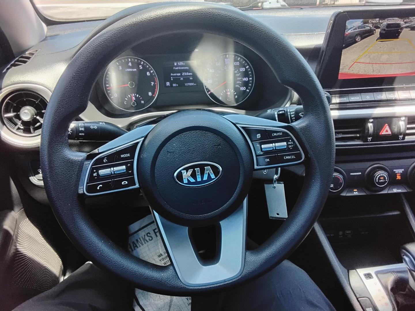 2021 RED /Grey Kia Forte FE (3KPF24ADXME) with an 2.0L L4 DOHC 16V engine, CVT transmission, located at 6112 N Florida Avenue, Tampa, FL, 33604, (888) 521-5131, 27.954929, -82.459534 - $499 down plus tax & tag. - Photo#14