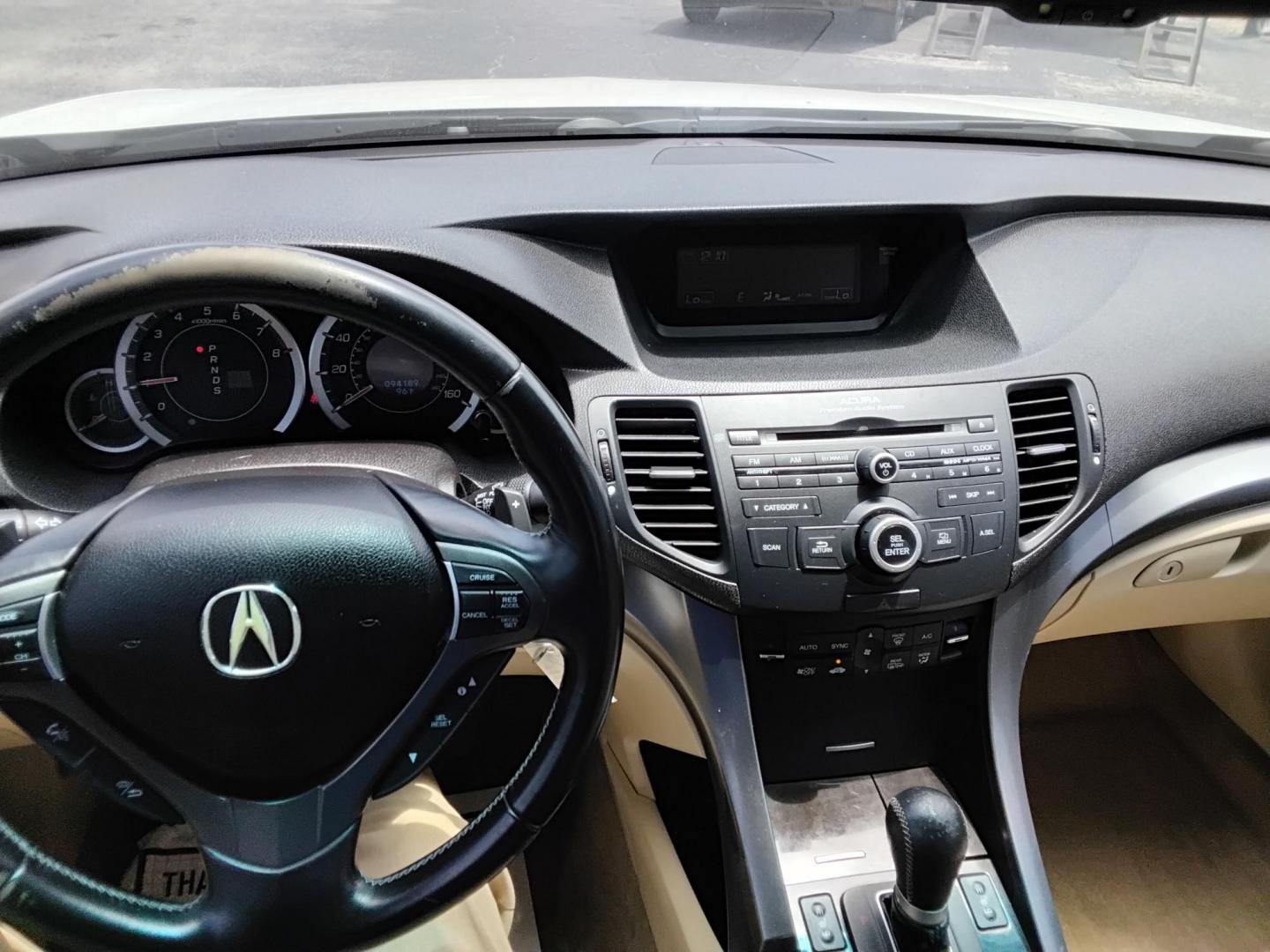 2012 White /Beige Acura TSX 5-Speed AT (JH4CU2F43CC) with an 2.4L L4 DOHC 16V engine, 5-Speed Automatic transmission, located at 6112 N Florida Avenue, Tampa, FL, 33604, (888) 521-5131, 27.954929, -82.459534 - $499 down plus tax & tag. - Photo#5