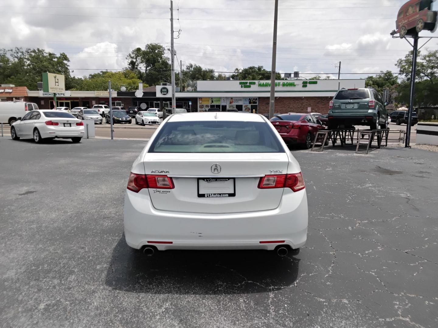 2012 White /Beige Acura TSX 5-Speed AT (JH4CU2F43CC) with an 2.4L L4 DOHC 16V engine, 5-Speed Automatic transmission, located at 6112 N Florida Avenue, Tampa, FL, 33604, (888) 521-5131, 27.954929, -82.459534 - $499 down plus tax & tag. - Photo#3