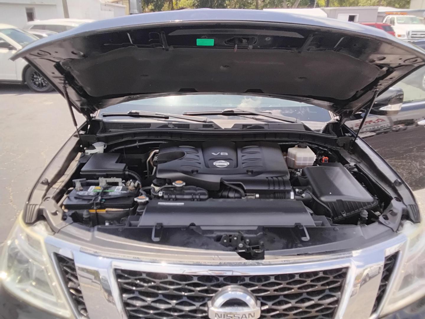 2017 BLACK /BLACK Nissan Armada SL 2WD (JN8AY2ND6H9) with an 5.6L V8 DOHC 32V engine, 7A transmission, located at 6112 N Florida Avenue, Tampa, FL, 33604, (888) 521-5131, 27.954929, -82.459534 - $499 down plus tax & tag. - Photo#9