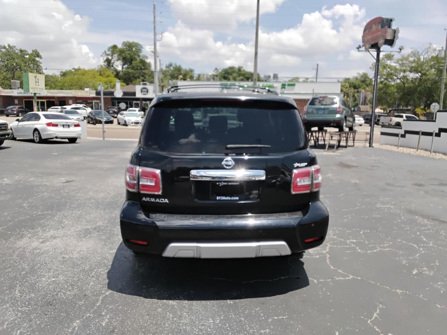 2017 BLACK /BLACK Nissan Armada SL 2WD (JN8AY2ND6H9) with an 5.6L V8 DOHC 32V engine, 7A transmission, located at 6112 N Florida Avenue, Tampa, FL, 33604, (888) 521-5131, 27.954929, -82.459534 - $499 down plus tax & tag. - Photo#3