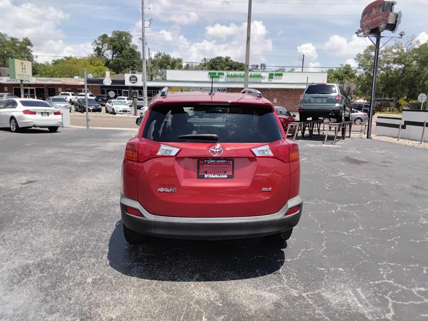 2014 RED /BLACK Toyota RAV4 XLE FWD (2T3WFREV6EW) with an 2.5L L4 DOHC 16V engine, 6-Speed Automatic transmission, located at 6112 N Florida Avenue, Tampa, FL, 33604, (888) 521-5131, 27.954929, -82.459534 - $499 DOWN PLUS TAX & TAG. - Photo#3