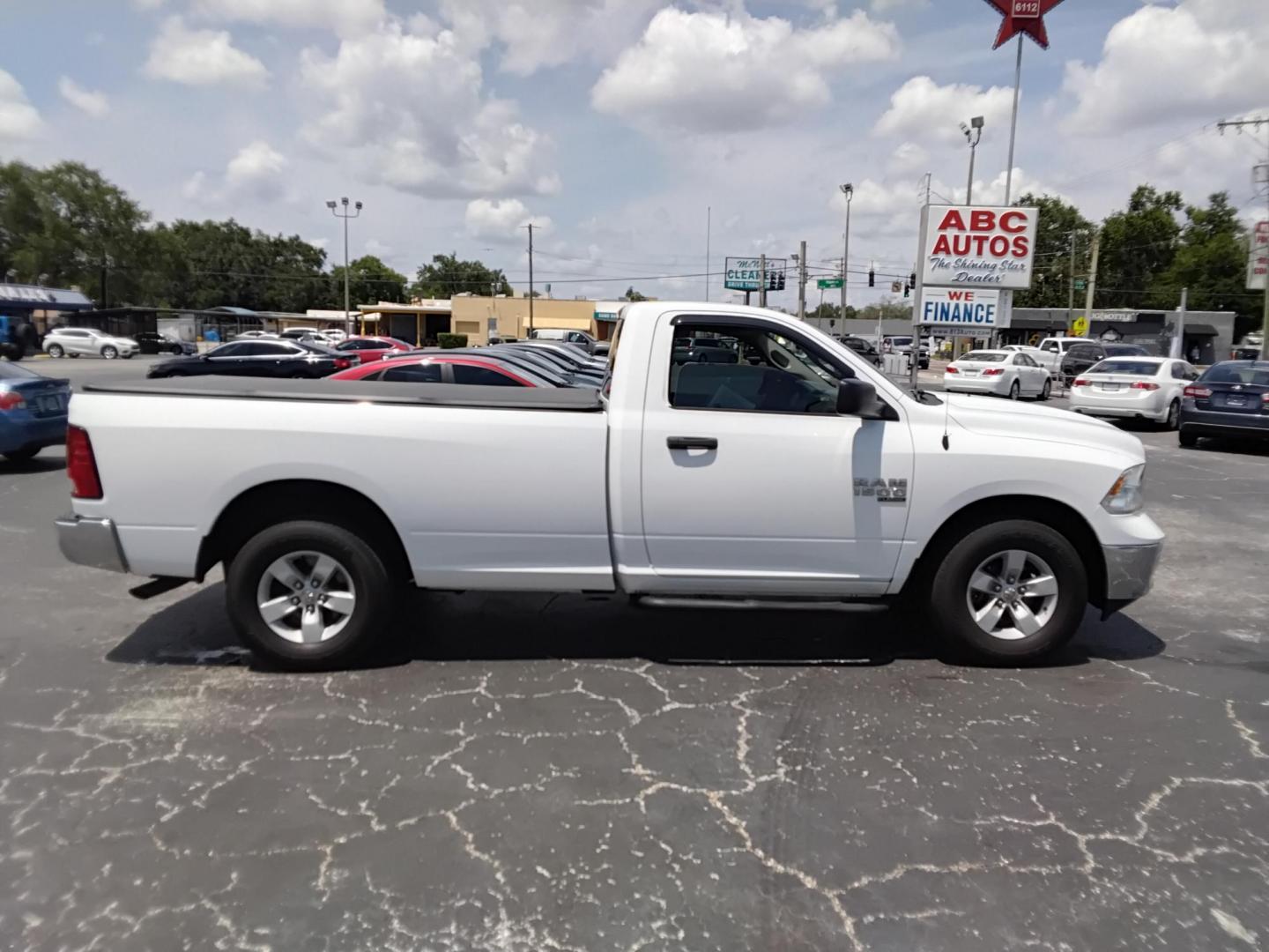 2019 White /Grey RAM 1500 Tradesman Regular Cab LWB 2WD (3C6JR6DG0KG) with an 3.6L V6 DOHC 24V FFV engine, 8A transmission, located at 6112 N Florida Avenue, Tampa, FL, 33604, (888) 521-5131, 27.954929, -82.459534 - $499 DOWN PLUS TAX & TAG. - Photo#2