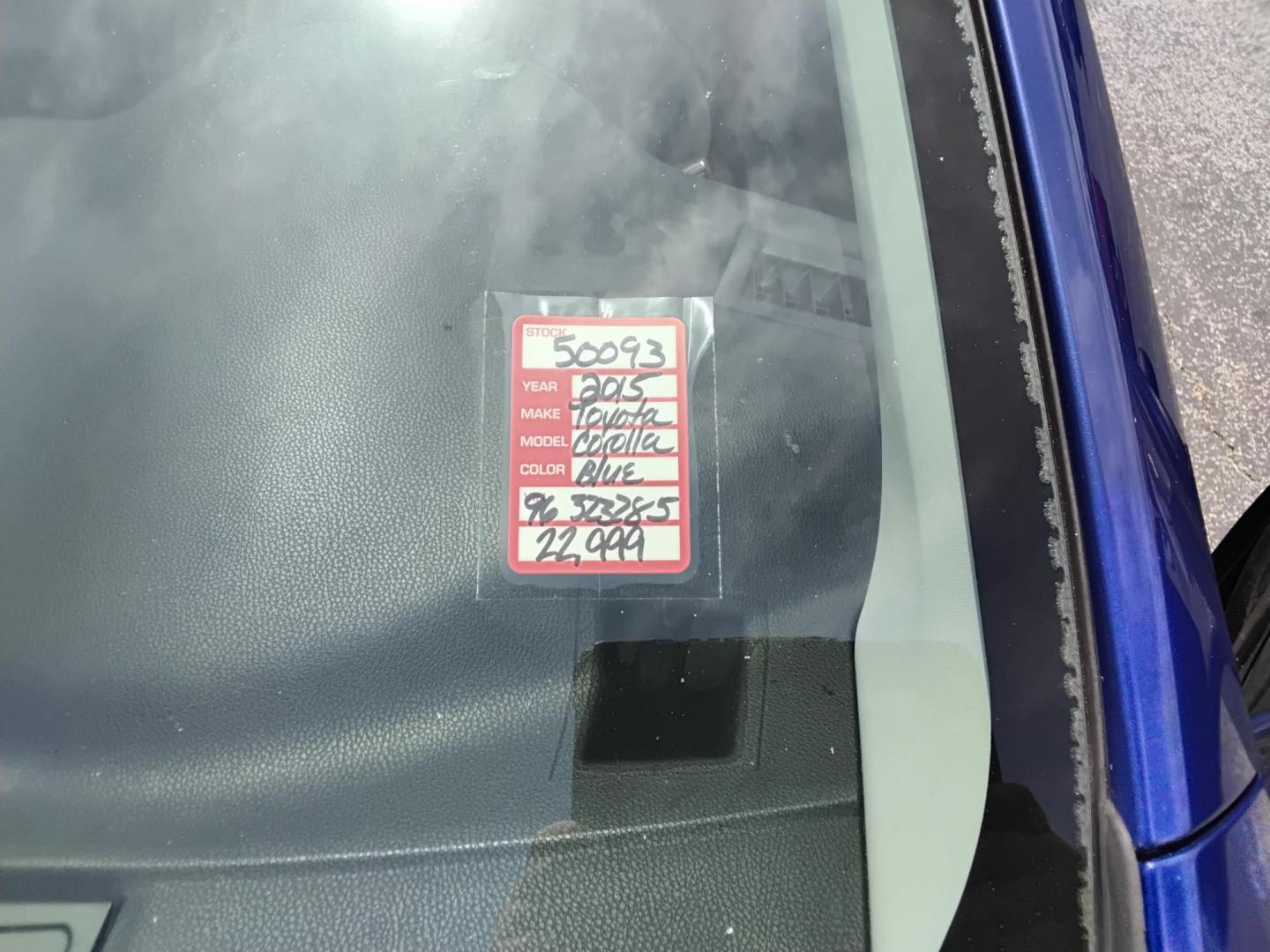 2015 BLUE /Black Toyota Corolla L 4-Speed AT (2T1BURHE0FC) with an 1.8L L4 DOHC 16V engine, 4-Speed Automatic transmission, located at 6112 N Florida Avenue, Tampa, FL, 33604, (888) 521-5131, 27.954929, -82.459534 - $499 DOWN PLUS TAX & TAG. - Photo#11