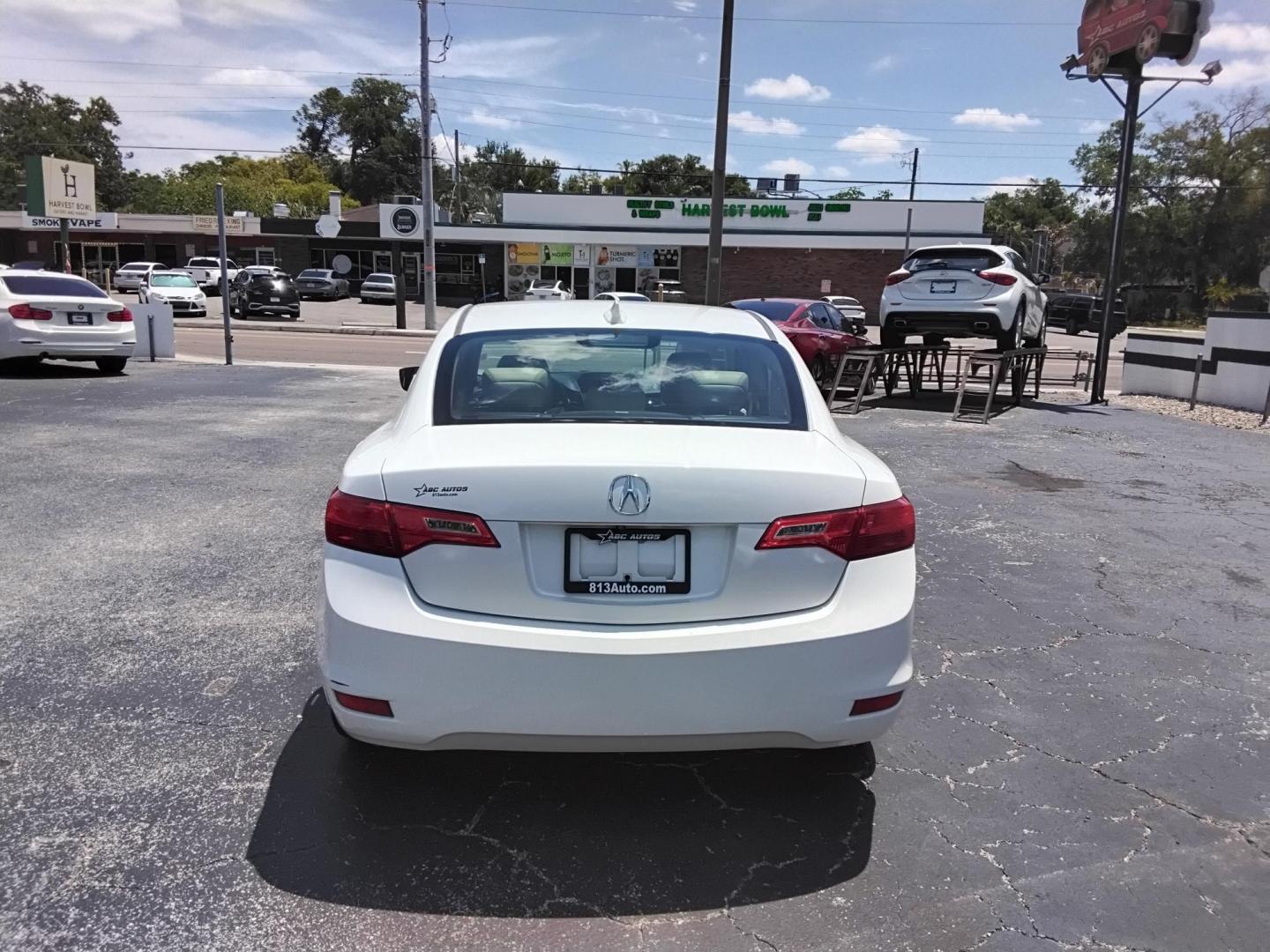2015 White /Beige Acura ILX 5-Spd AT w/ Technology Package (19VDE1F77FE) with an 2.0L L4 16V DOHC engine, 5-Speed Automatic transmission, located at 6112 N Florida Avenue, Tampa, FL, 33604, (888) 521-5131, 27.954929, -82.459534 - $499 down plus tax & tag. - Photo#3