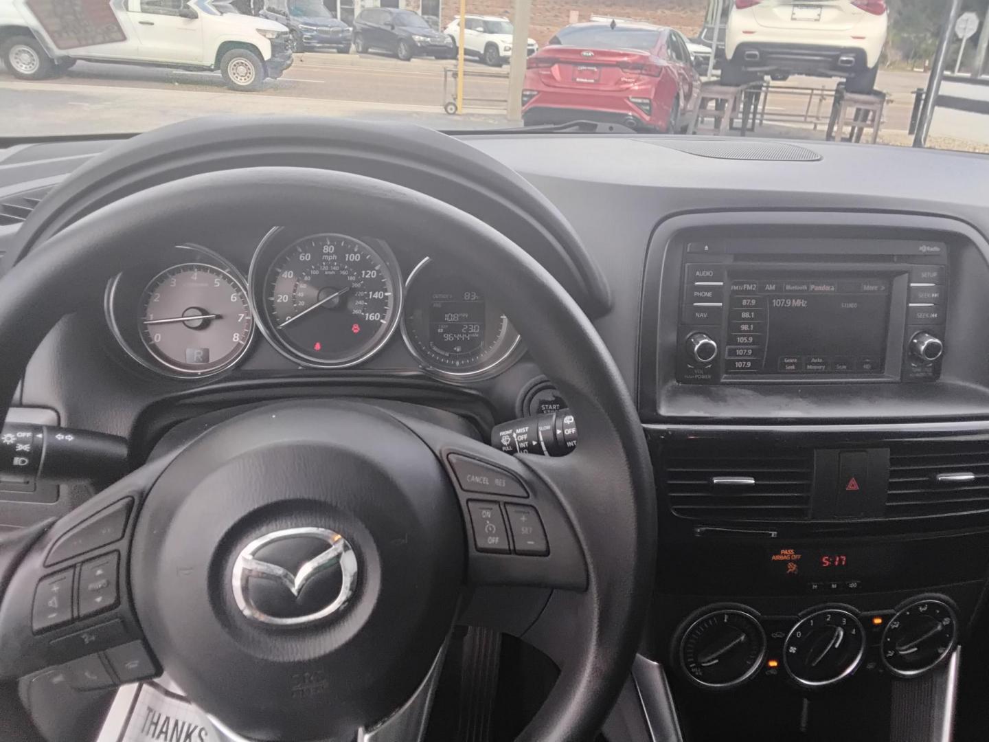 2014 White /Black Mazda CX-5 Sport AT (JM3KE2BE0E0) with an 2.5L L4 DOHC 16V engine, 6-Speed Automatic transmission, located at 6112 N Florida Avenue, Tampa, FL, 33604, (888) 521-5131, 27.954929, -82.459534 - $499 down plus tax & tag. - Photo#7