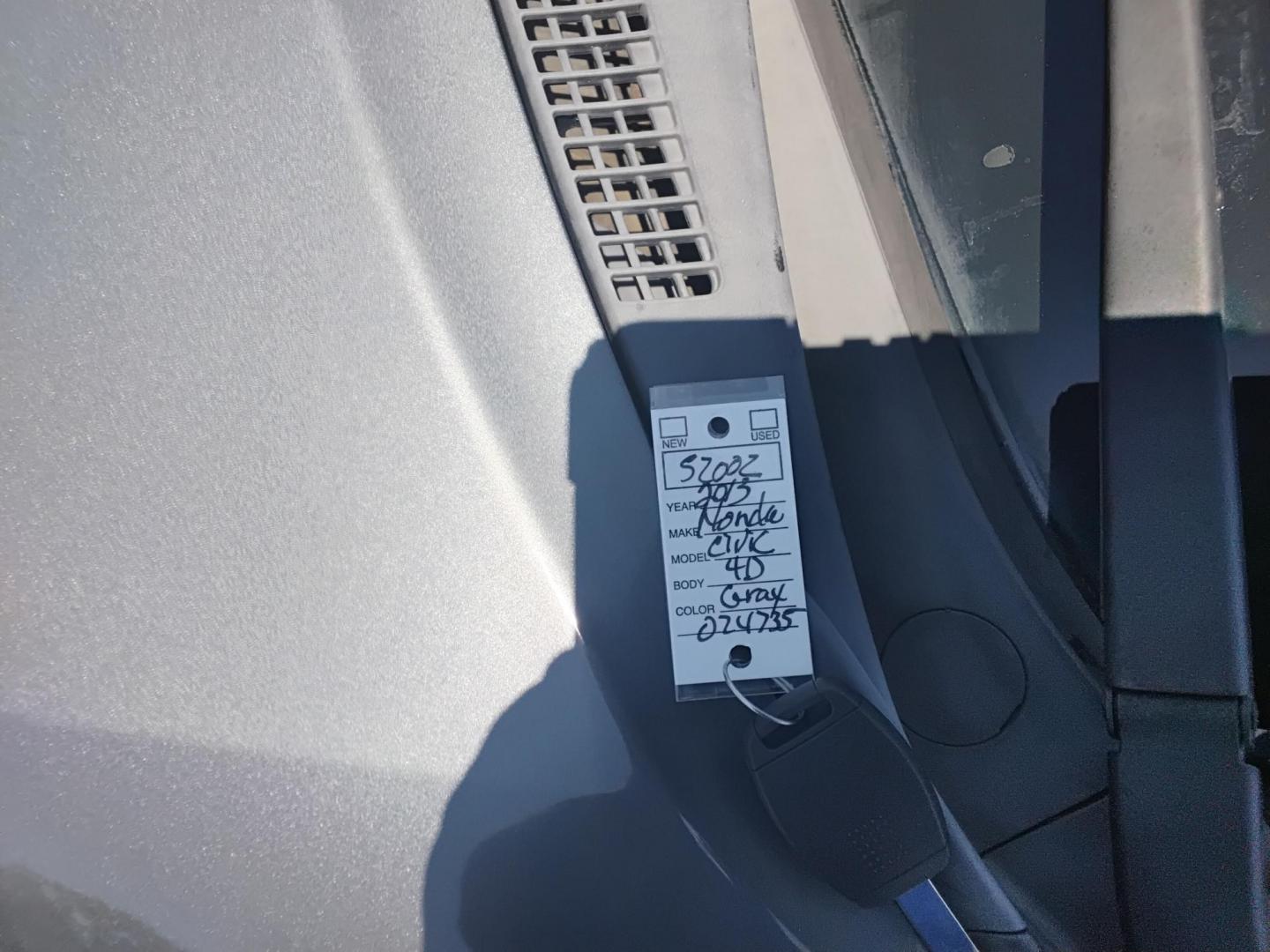 2013 GRAY /Beige Honda Civic EX Sedan 5-Speed AT (19XFB2F88DE) with an 1.8L L4 SOHC 16V engine, 5-Speed Automatic transmission, located at 6112 N Florida Avenue, Tampa, FL, 33604, (888) 521-5131, 27.954929, -82.459534 - $499 DOWN PLUS TAX & TAG.- Photo#10