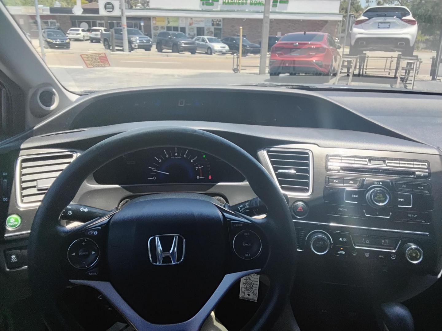 2013 GRAY /Beige Honda Civic EX Sedan 5-Speed AT (19XFB2F88DE) with an 1.8L L4 SOHC 16V engine, 5-Speed Automatic transmission, located at 6112 N Florida Avenue, Tampa, FL, 33604, (888) 521-5131, 27.954929, -82.459534 - $499 DOWN PLUS TAX & TAG.- Photo#5
