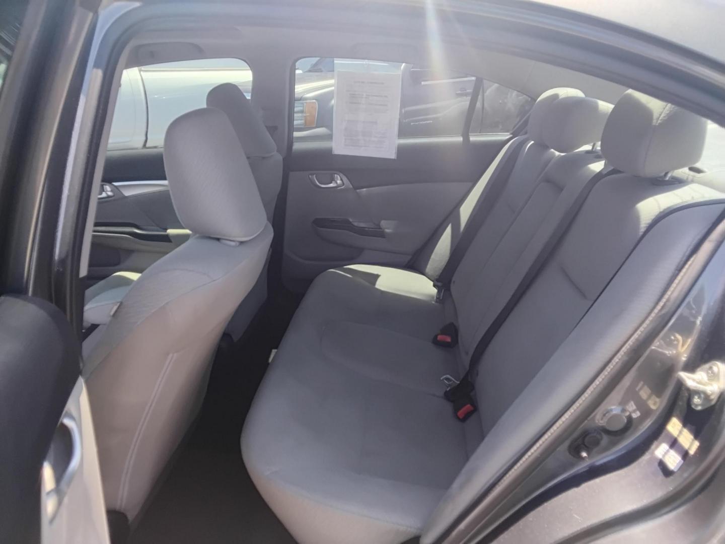 2013 GRAY /Beige Honda Civic EX Sedan 5-Speed AT (19XFB2F88DE) with an 1.8L L4 SOHC 16V engine, 5-Speed Automatic transmission, located at 6112 N Florida Avenue, Tampa, FL, 33604, (888) 521-5131, 27.954929, -82.459534 - $499 DOWN PLUS TAX & TAG.- Photo#7