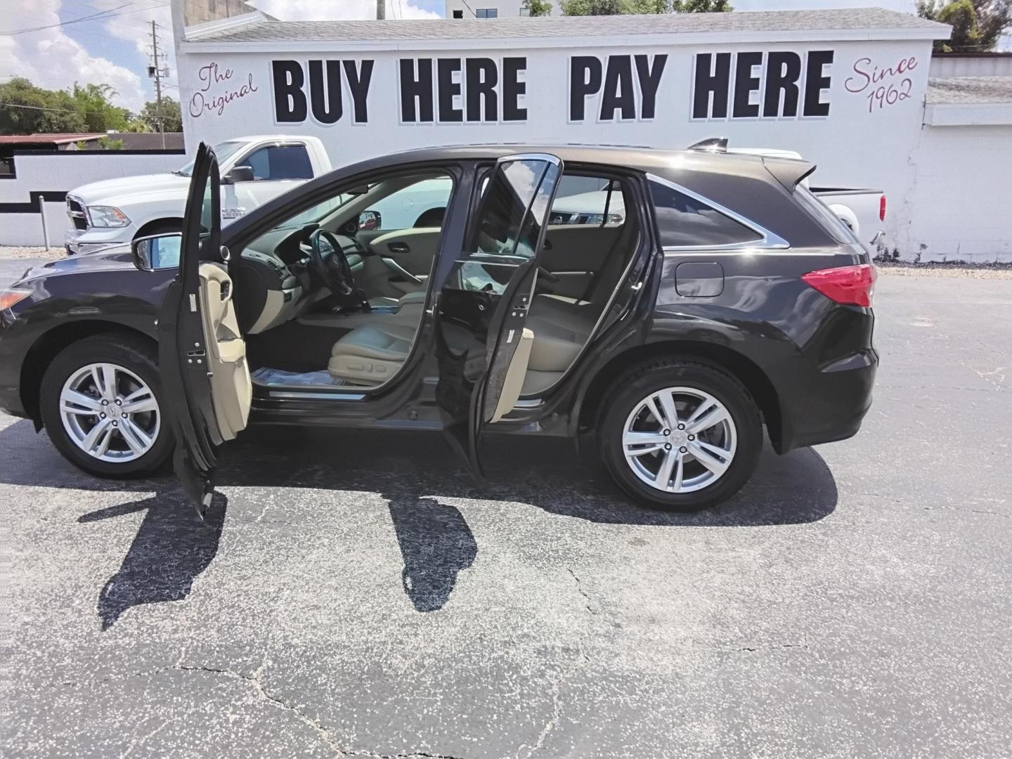 2014 BROWN /Beige Acura RDX 6-Spd AT w/ Technology Package (5J8TB3H59EL) with an 2.3L L4 DOHC 16V engine, 6-Speed Automatic transmission, located at 6112 N Florida Avenue, Tampa, FL, 33604, (888) 521-5131, 27.954929, -82.459534 - $499 DOWN PLUS TAX & TAG.- Photo#1