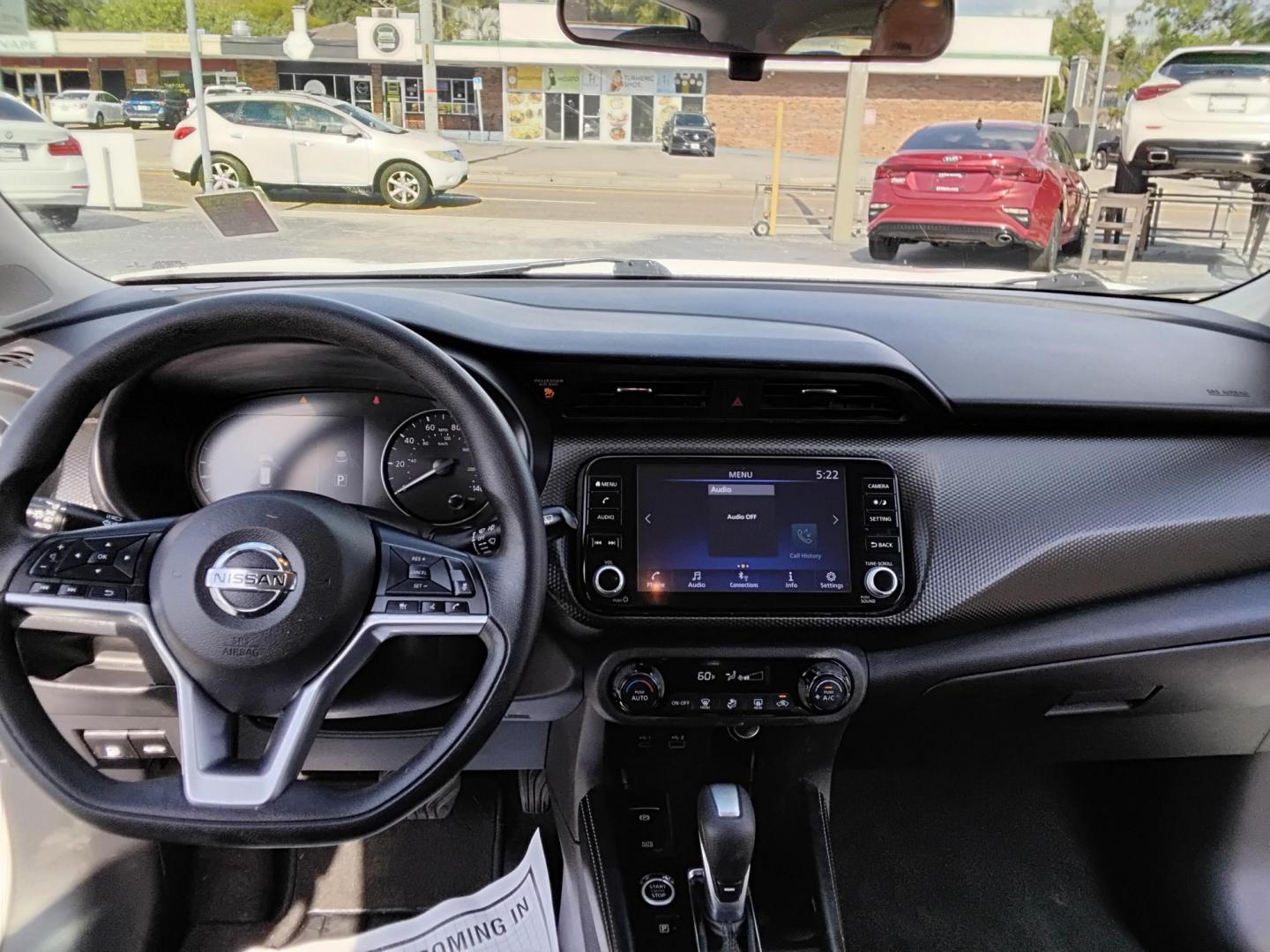 2021 White /Grey Nissan Kicks SV (3N1CP5CV8ML) with an 1.6L L4 engine, CVT transmission, located at 6112 N Florida Avenue, Tampa, FL, 33604, (888) 521-5131, 27.954929, -82.459534 - $499 DOWN PLUS TAX TAG. - Photo#5