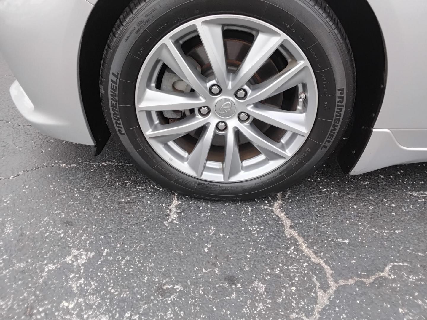 2014 SILVER /BLACK Infiniti Q50 Premium (JN1BV7AP5EM) with an 3.7L V6 DOHC 24V HYBRID engine, 7-Speed Automatic transmission, located at 6112 N Florida Avenue, Tampa, FL, 33604, (888) 521-5131, 27.954929, -82.459534 - $499 down plus tax & tag. - Photo#9