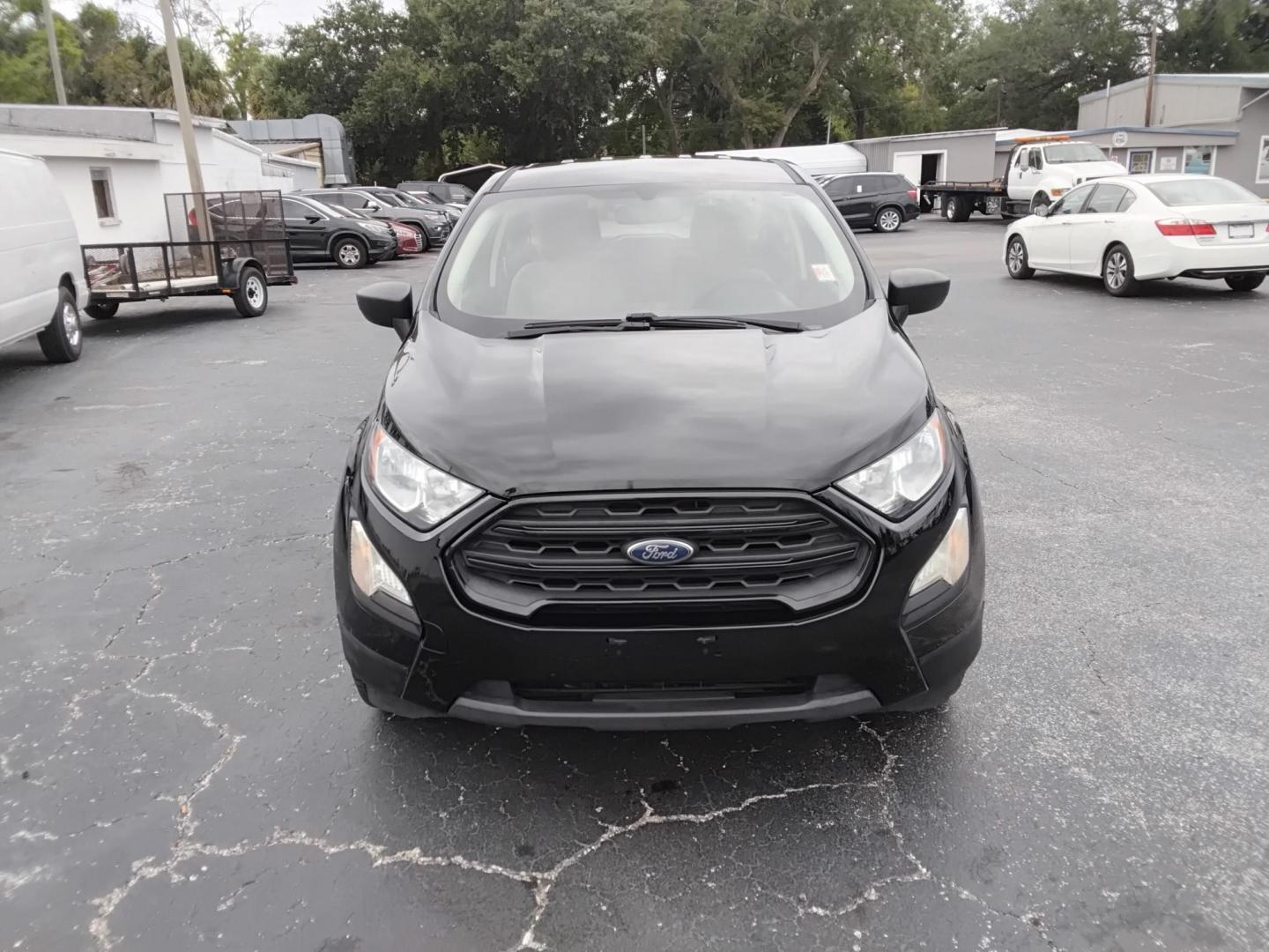 2019 BLACK /Beige Ford EcoSport S (MAJ3S2FE5KC) with an 1.0L L3 engine, 6A transmission, located at 6112 N Florida Avenue, Tampa, FL, 33604, (888) 521-5131, 27.954929, -82.459534 - $499 down plus tax & tag. - Photo#1