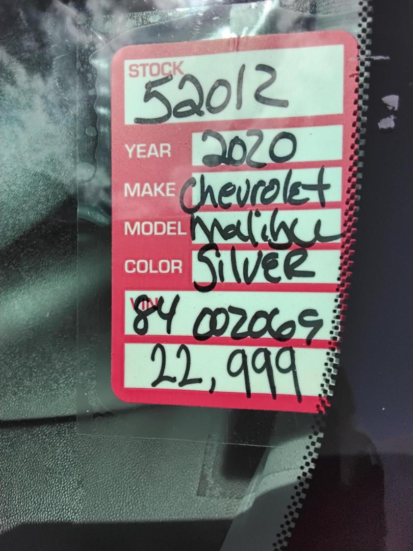 2020 SILVER /Black Chevrolet Malibu LT (1G1ZD5ST8LF) with an 1.5L L4 DOHC 16V engine, 6A transmission, located at 6112 N Florida Avenue, Tampa, FL, 33604, (888) 521-5131, 27.954929, -82.459534 - $499 DOWN PLUS TAX & TAG.- Photo#18