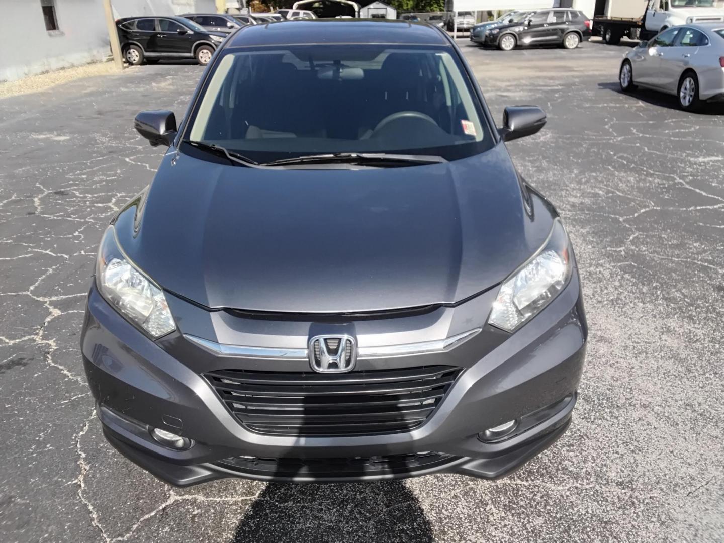 2016 GRAY /BLACK Honda HR-V EX 2WD 6M (3CZRU5G54GM) with an 1.8L L4 DOHC 16V engine, 6M transmission, located at 6112 N Florida Avenue, Tampa, FL, 33604, (888) 521-5131, 27.954929, -82.459534 - $499 DOWN PLUS TAX & TAG. - Photo#1