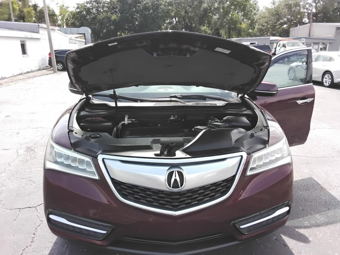 2015 RED /Beige Acura MDX 6-Spd AT w/Tech Package (5FRYD3H43FB) with an 3.5L V6 SOHC 24V engine, 6A transmission, located at 6112 N Florida Avenue, Tampa, FL, 33604, (888) 521-5131, 27.954929, -82.459534 - $499 DOWN PLUS TAX & TAG.- Photo#4